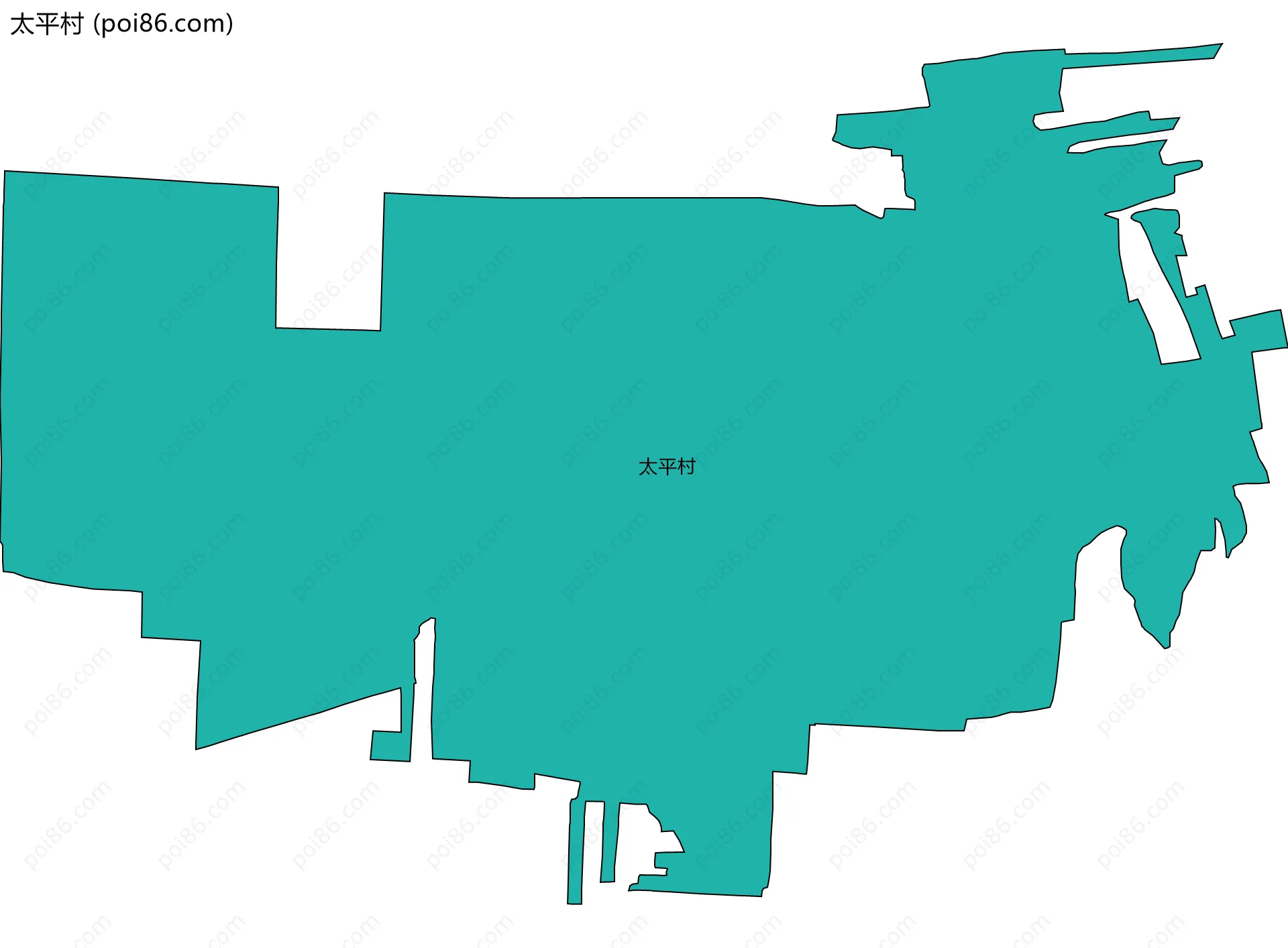 太平村边界地图