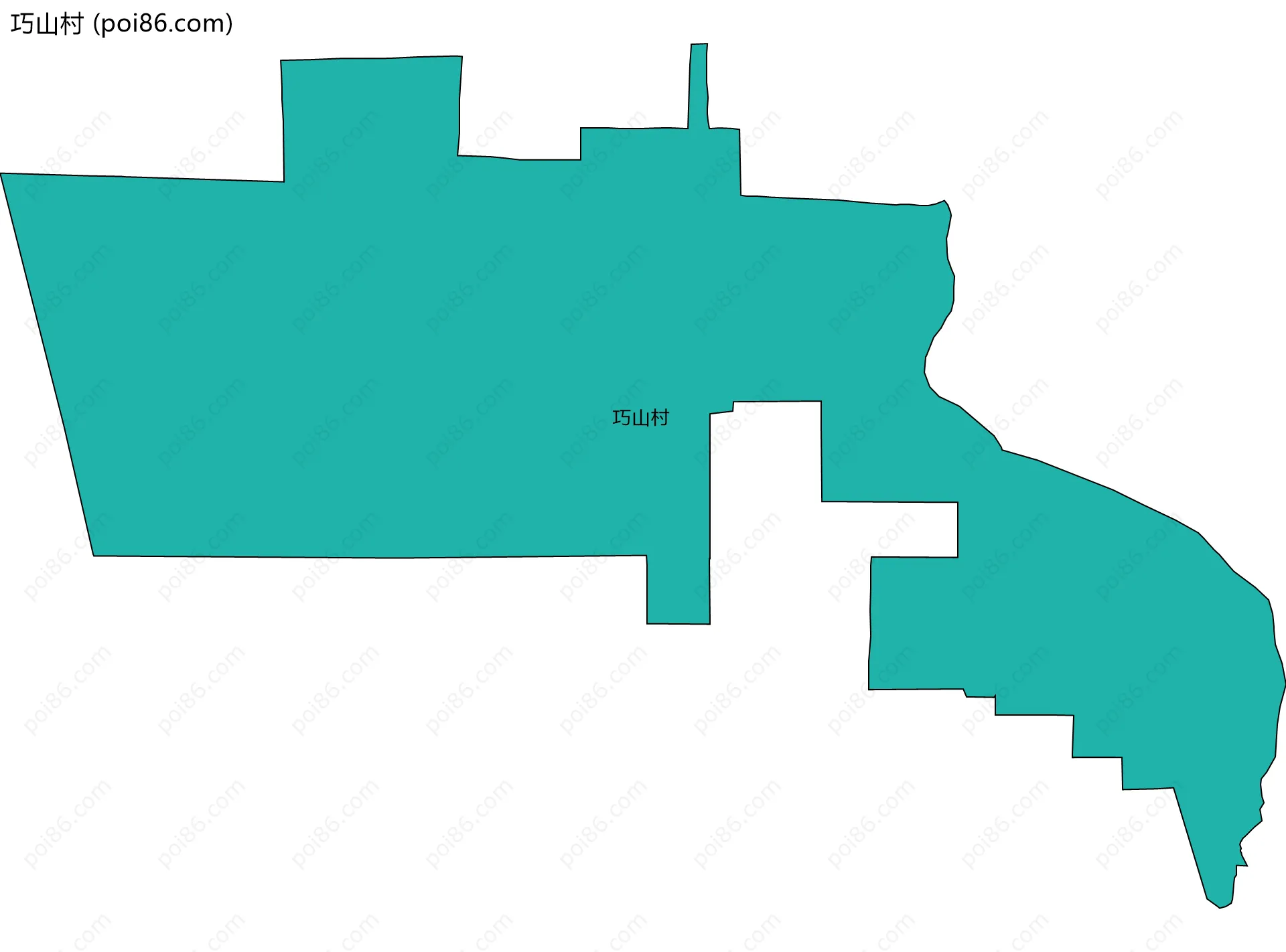 巧山村边界地图