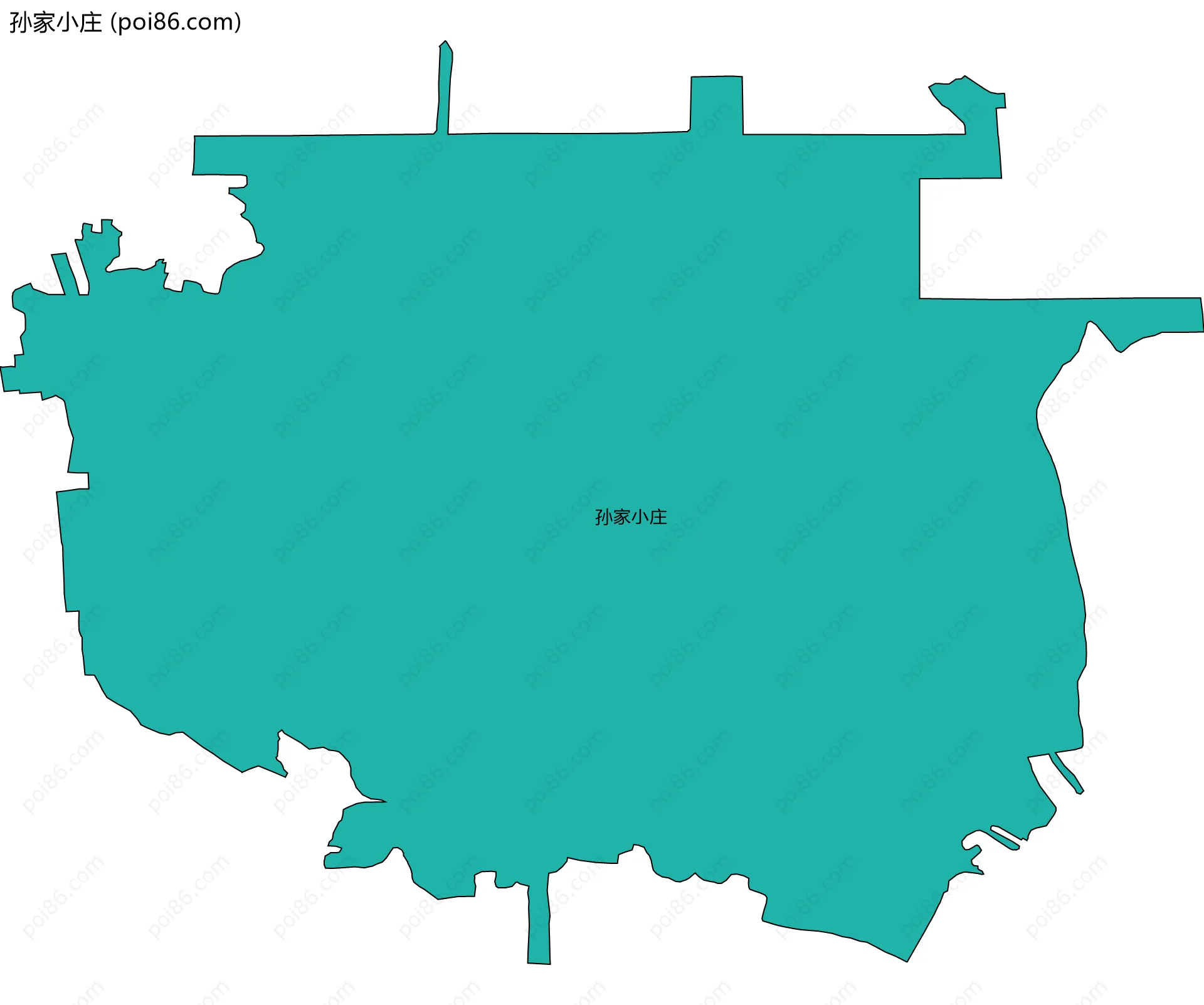 孙家小庄边界地图