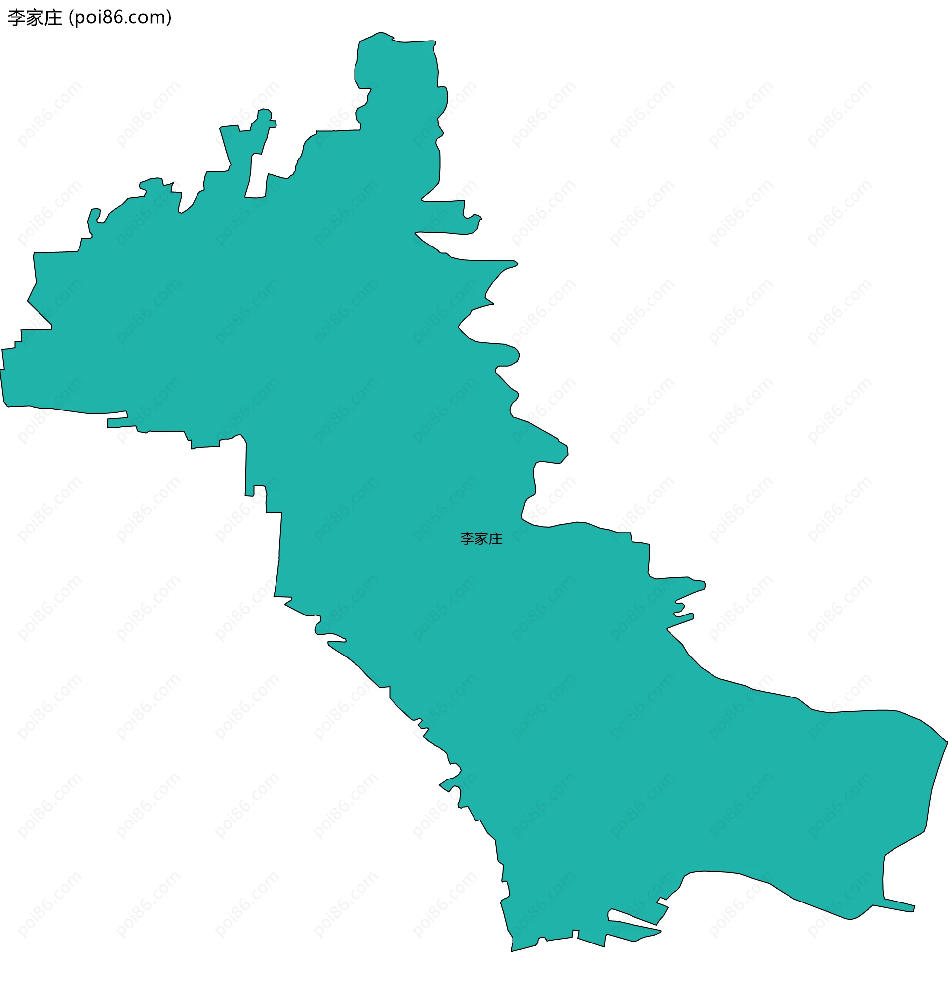 李家庄边界地图