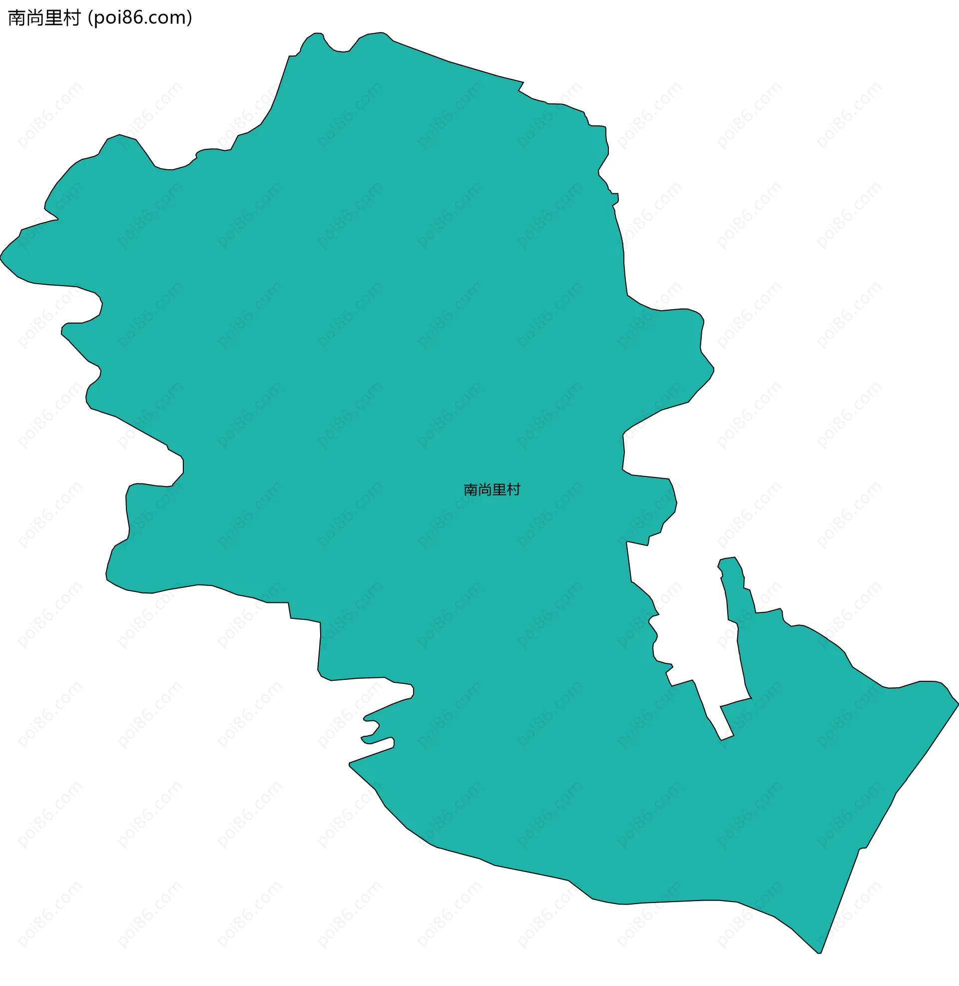 南尚里村边界地图
