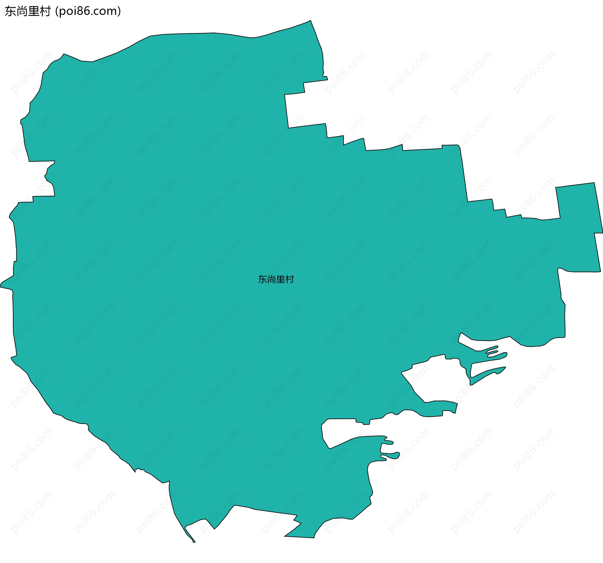 东尚里村边界地图