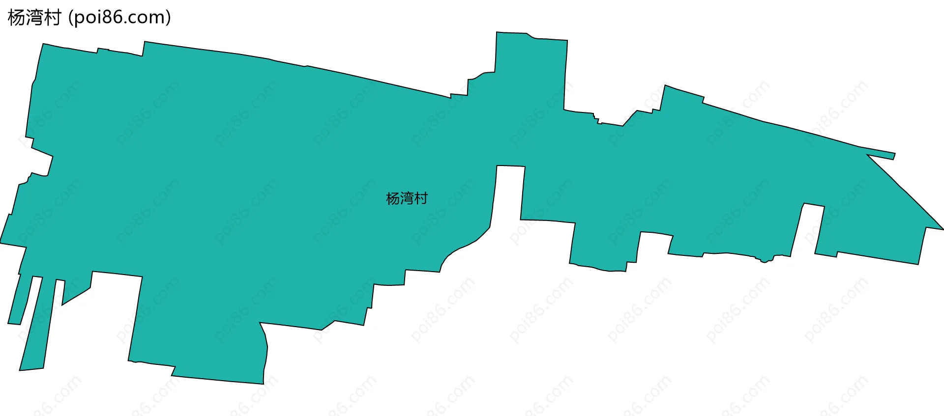 杨湾村边界地图