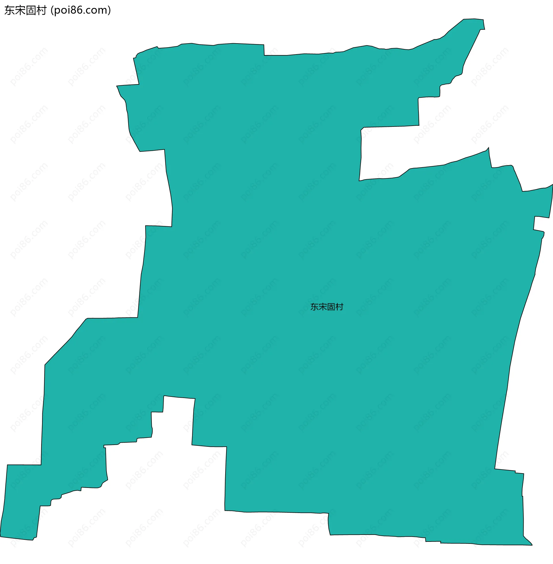 东宋固村边界地图