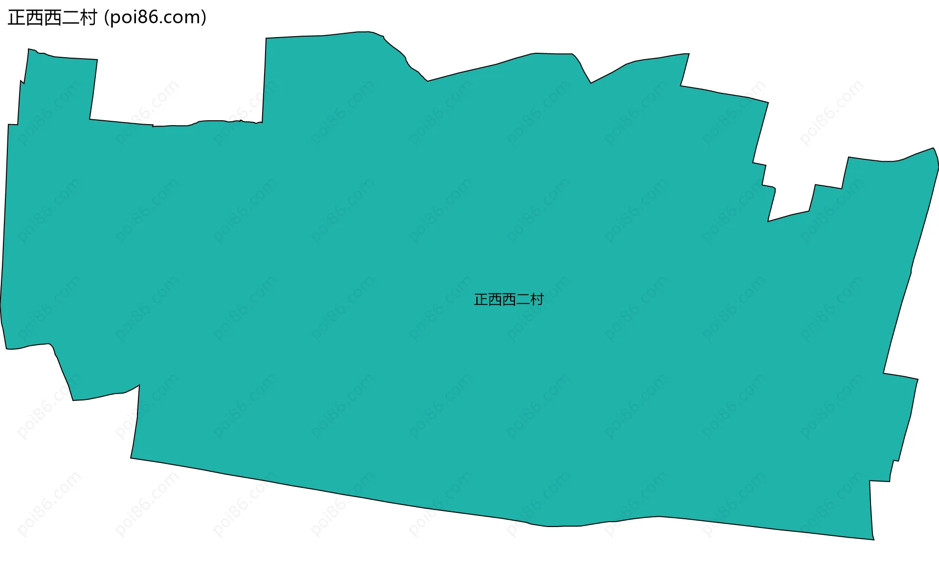 正西西二村边界地图