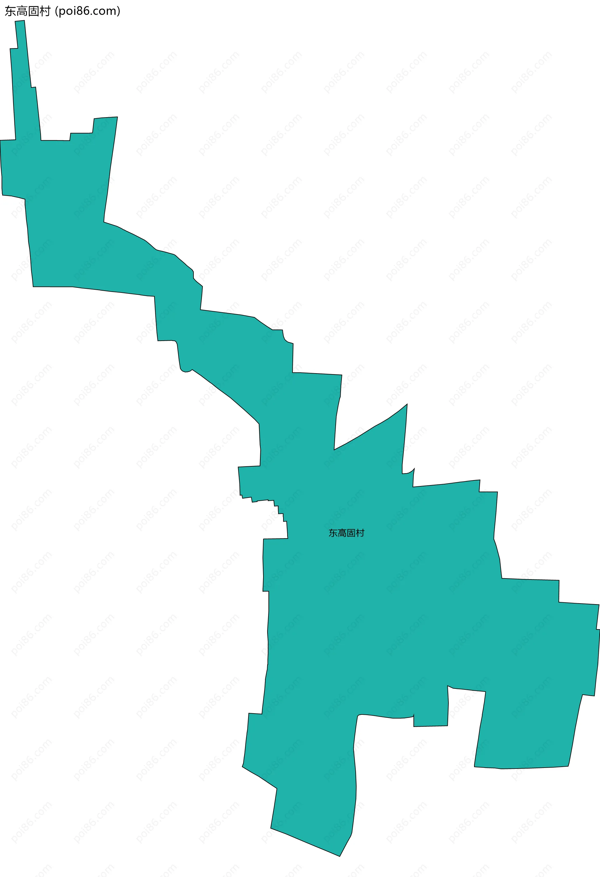 东高固村边界地图