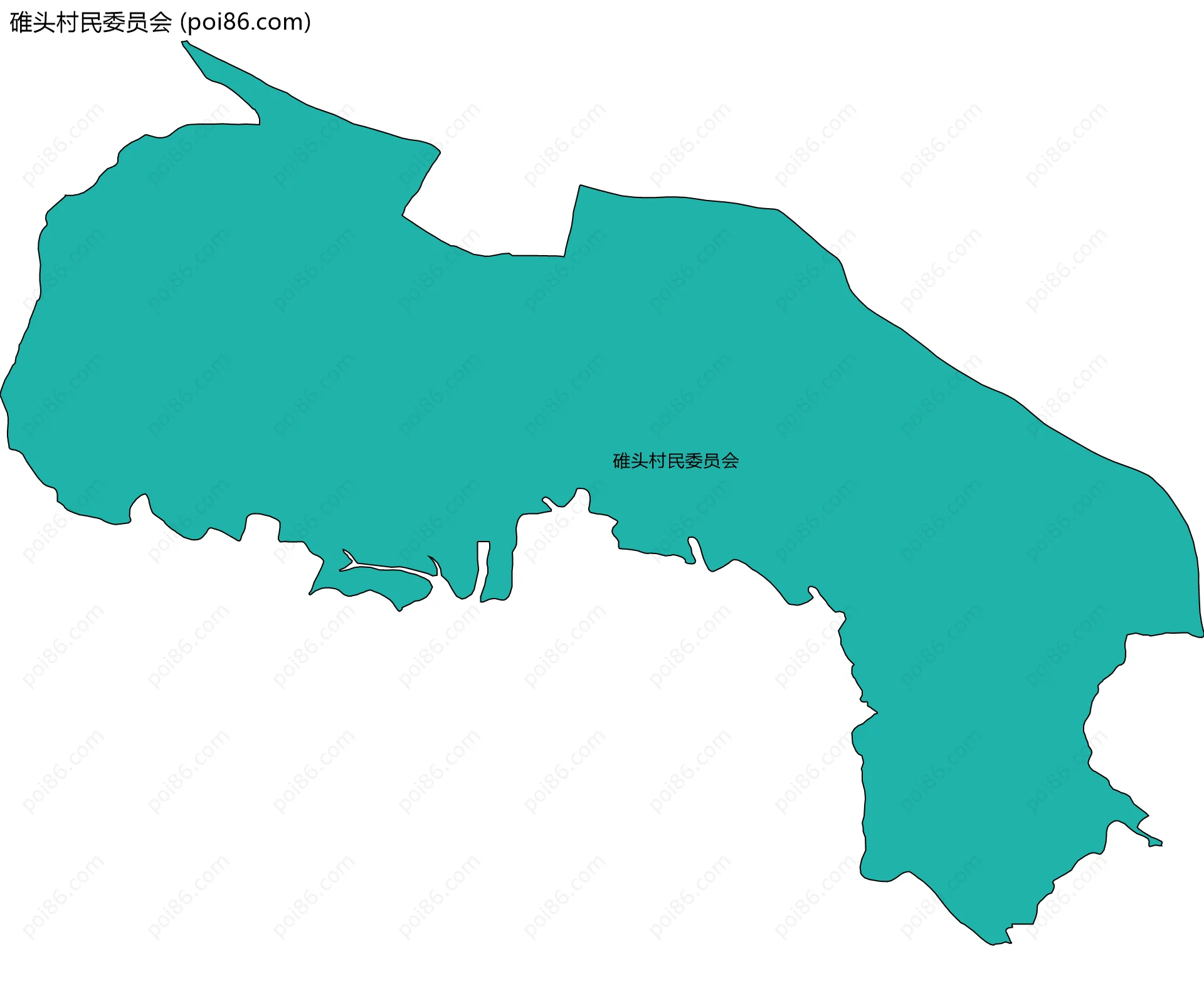 碓头村民委员会边界地图