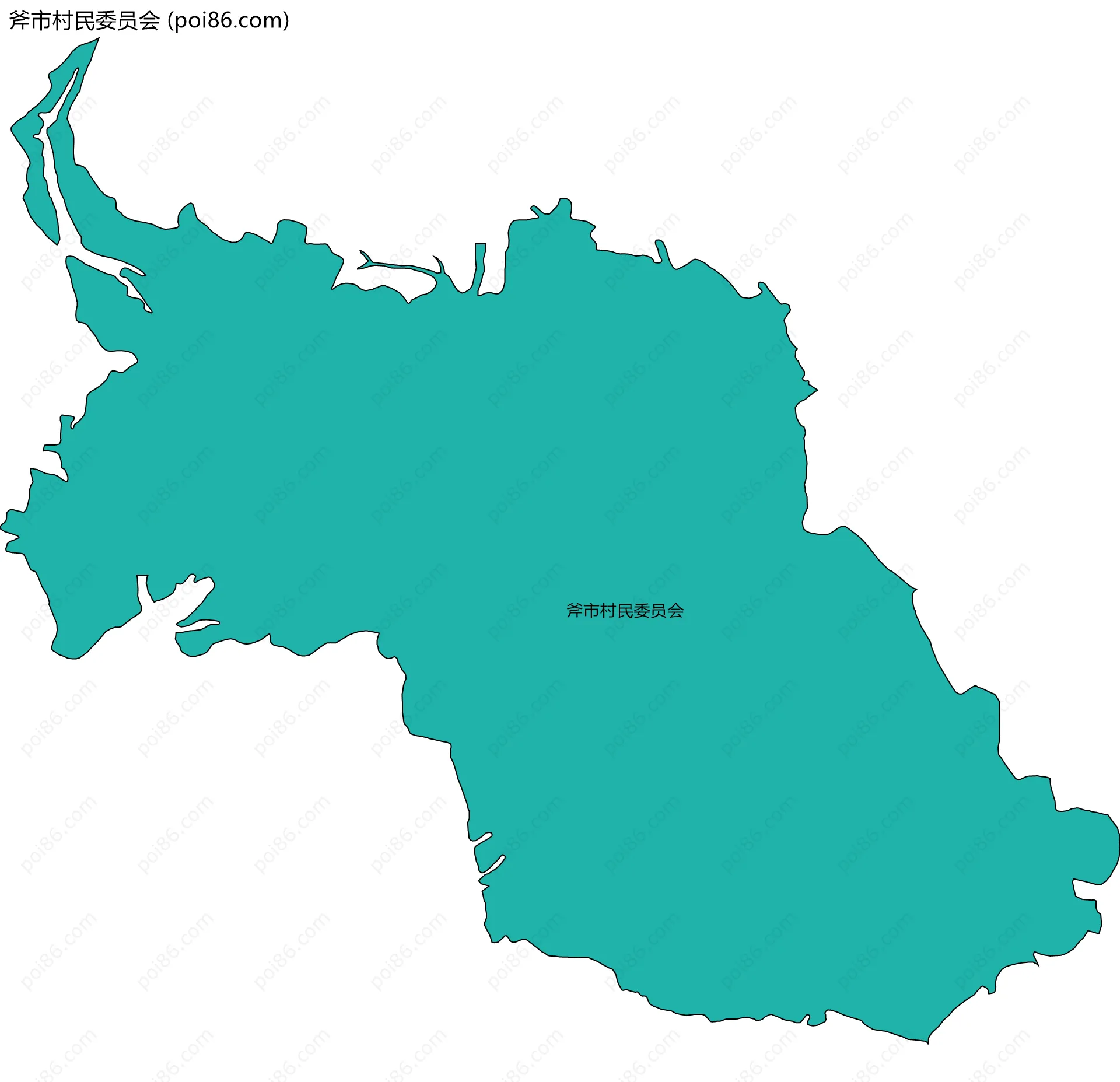 斧市村民委员会边界地图