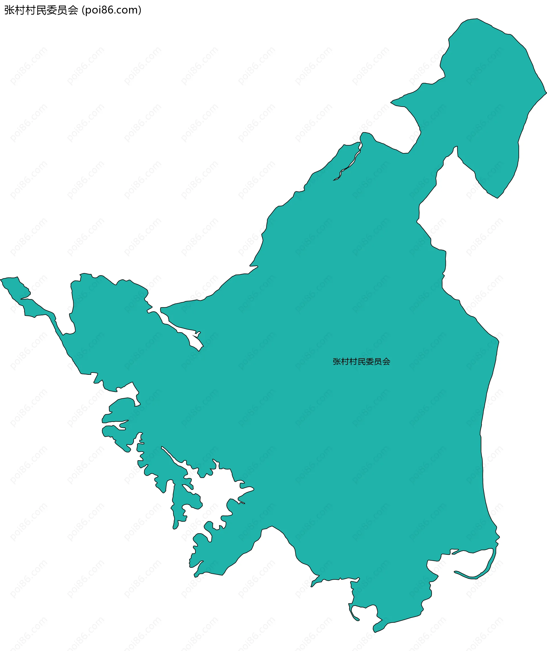 张村村民委员会边界地图