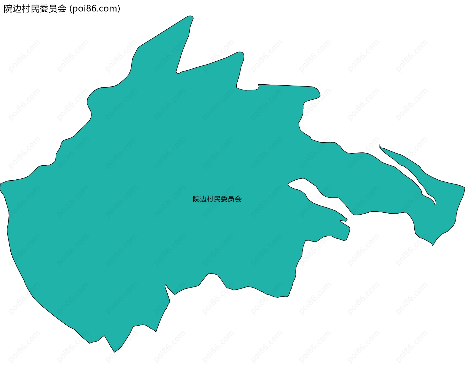 院边村民委员会边界地图