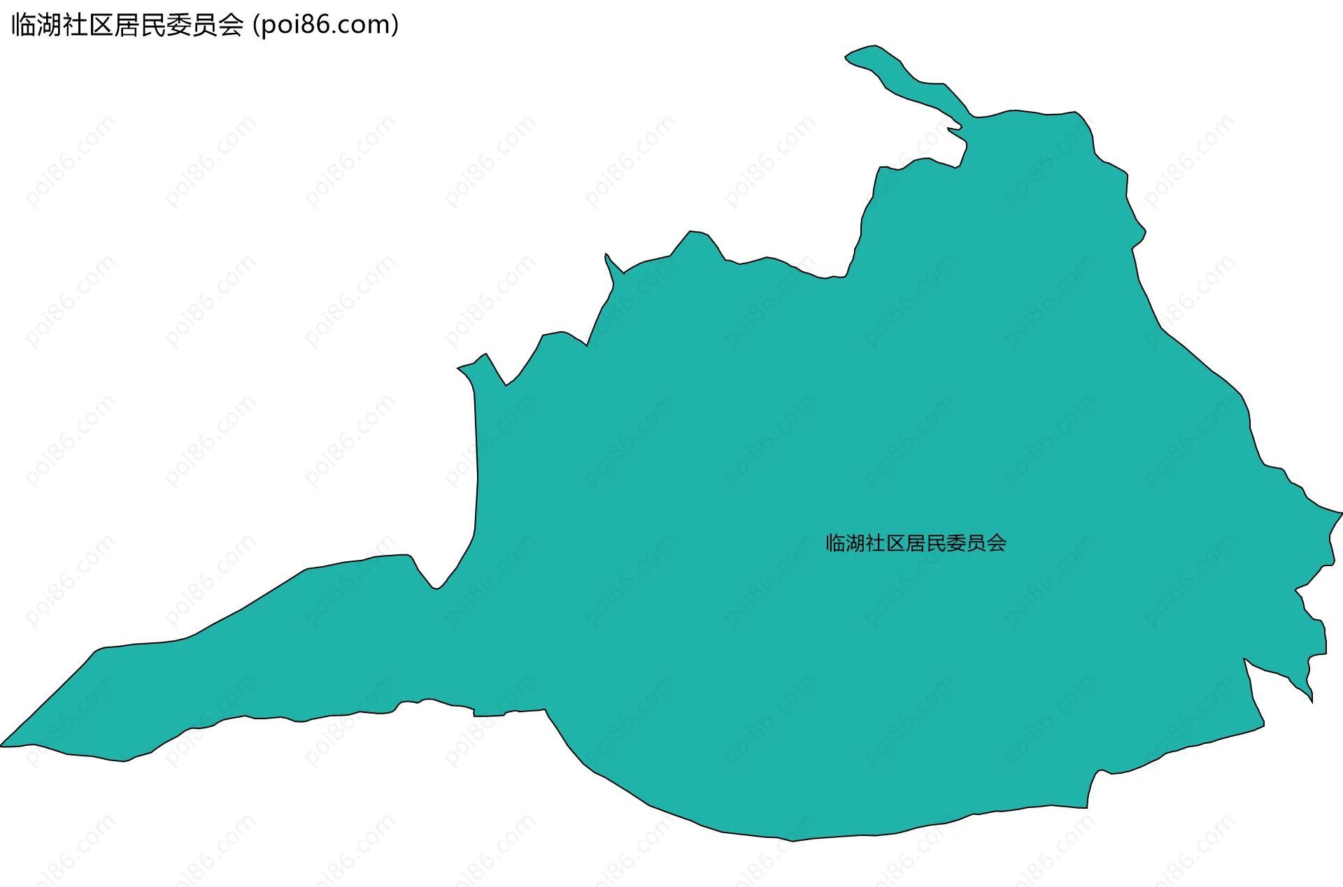 临湖社区居民委员会边界地图
