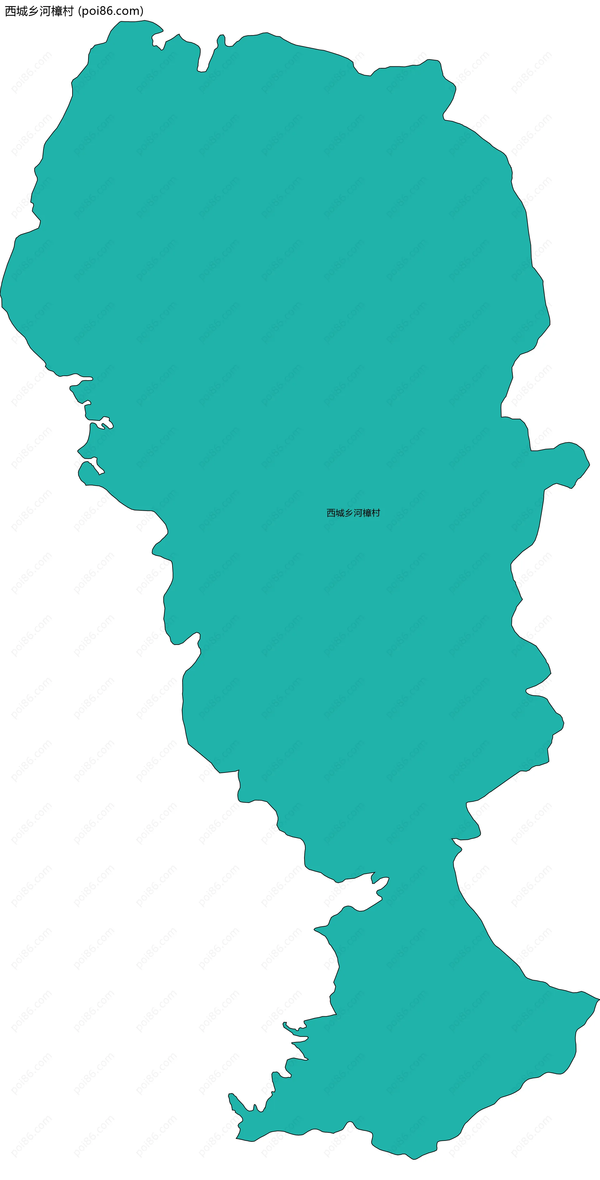 西城乡河樟村边界地图