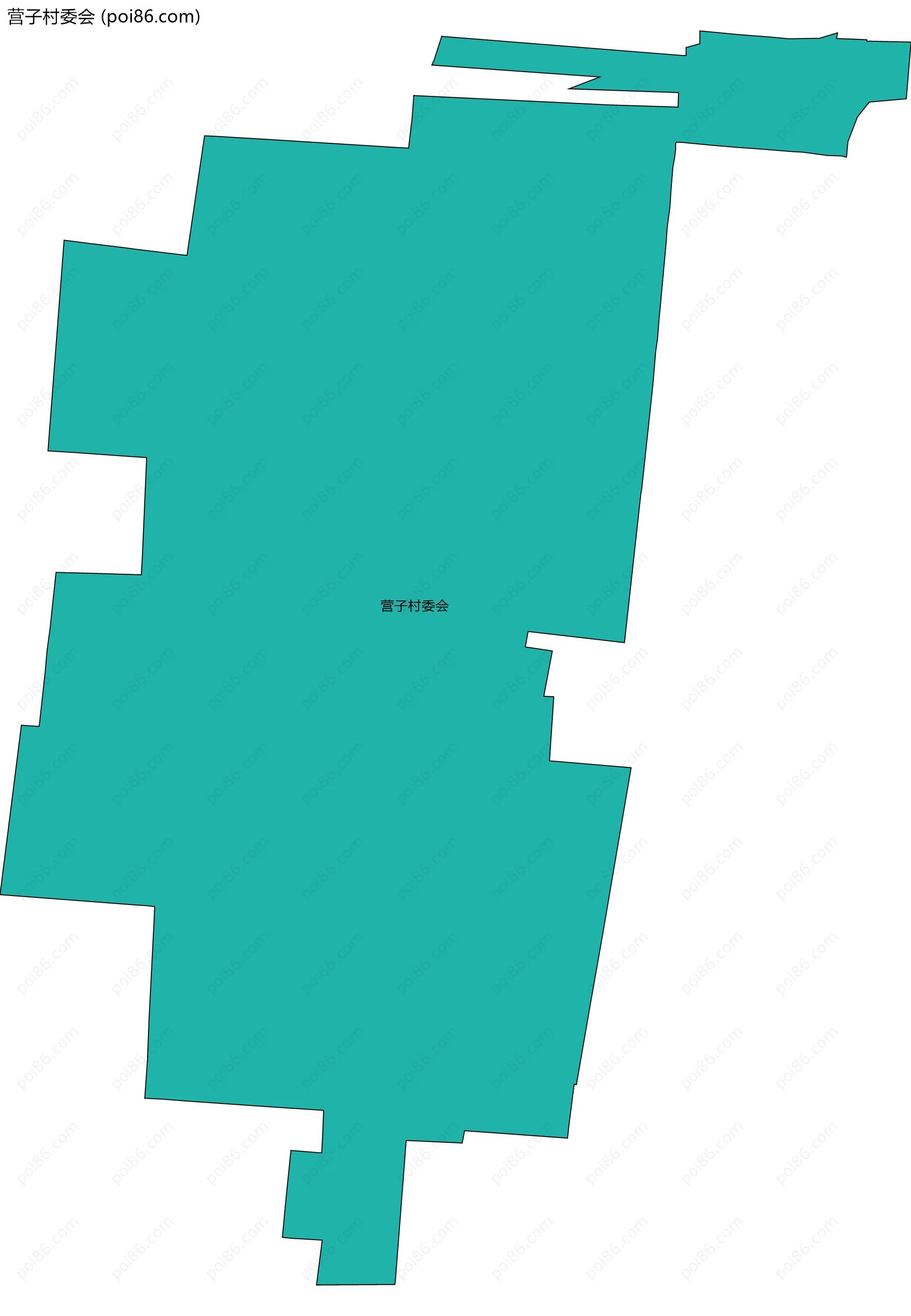 营子村委会边界地图