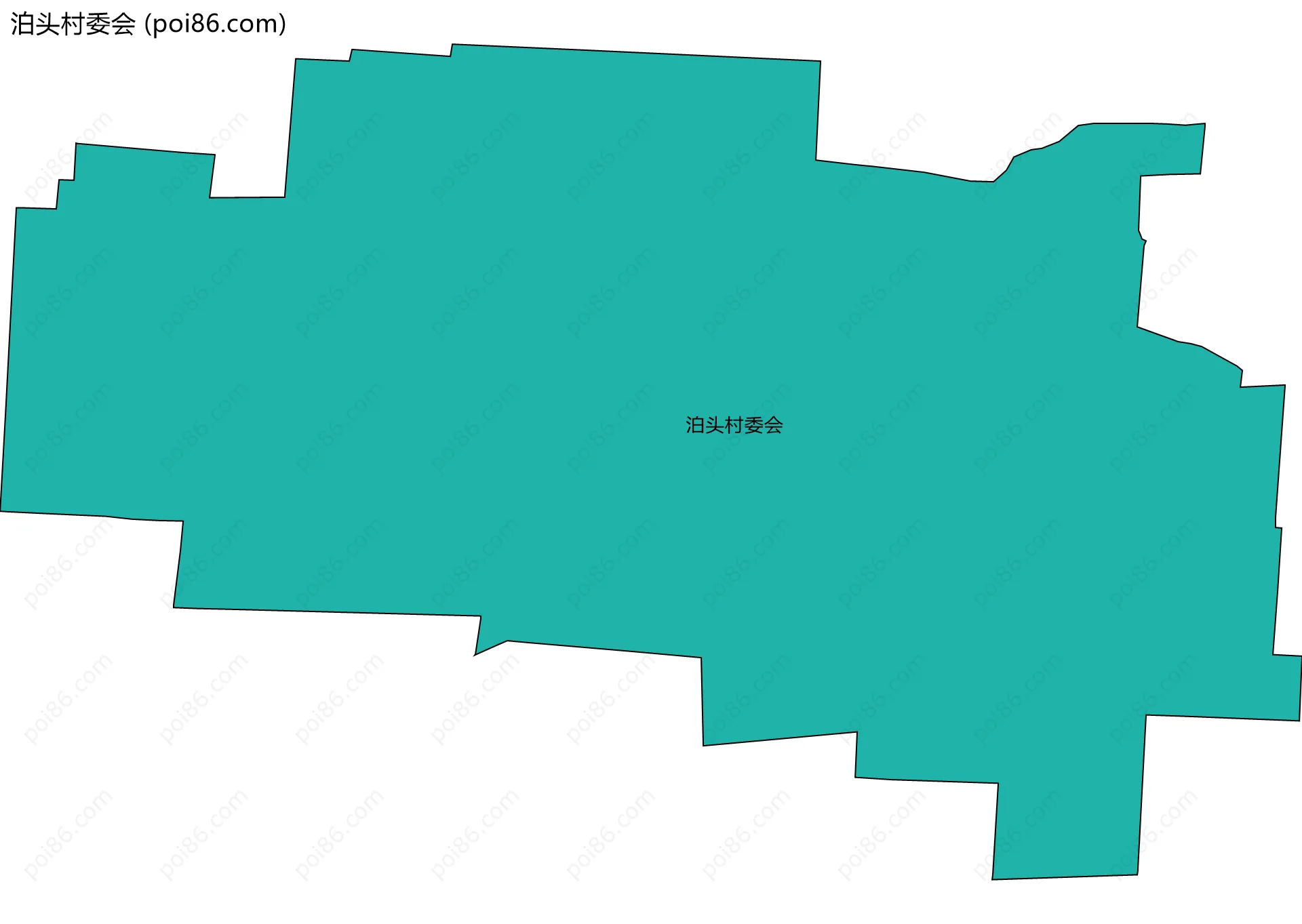 泊头村委会边界地图