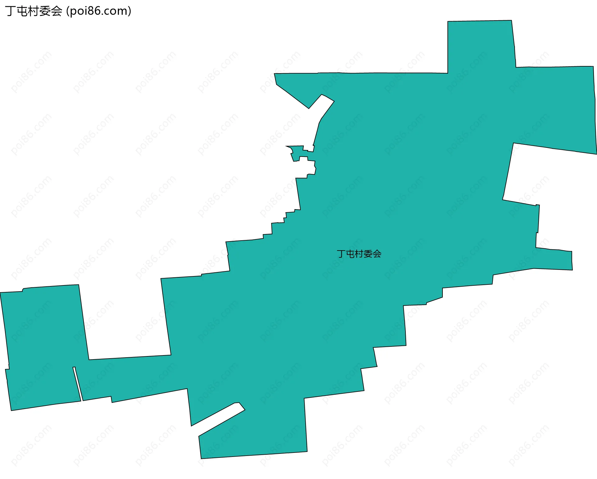 丁屯村委会边界地图