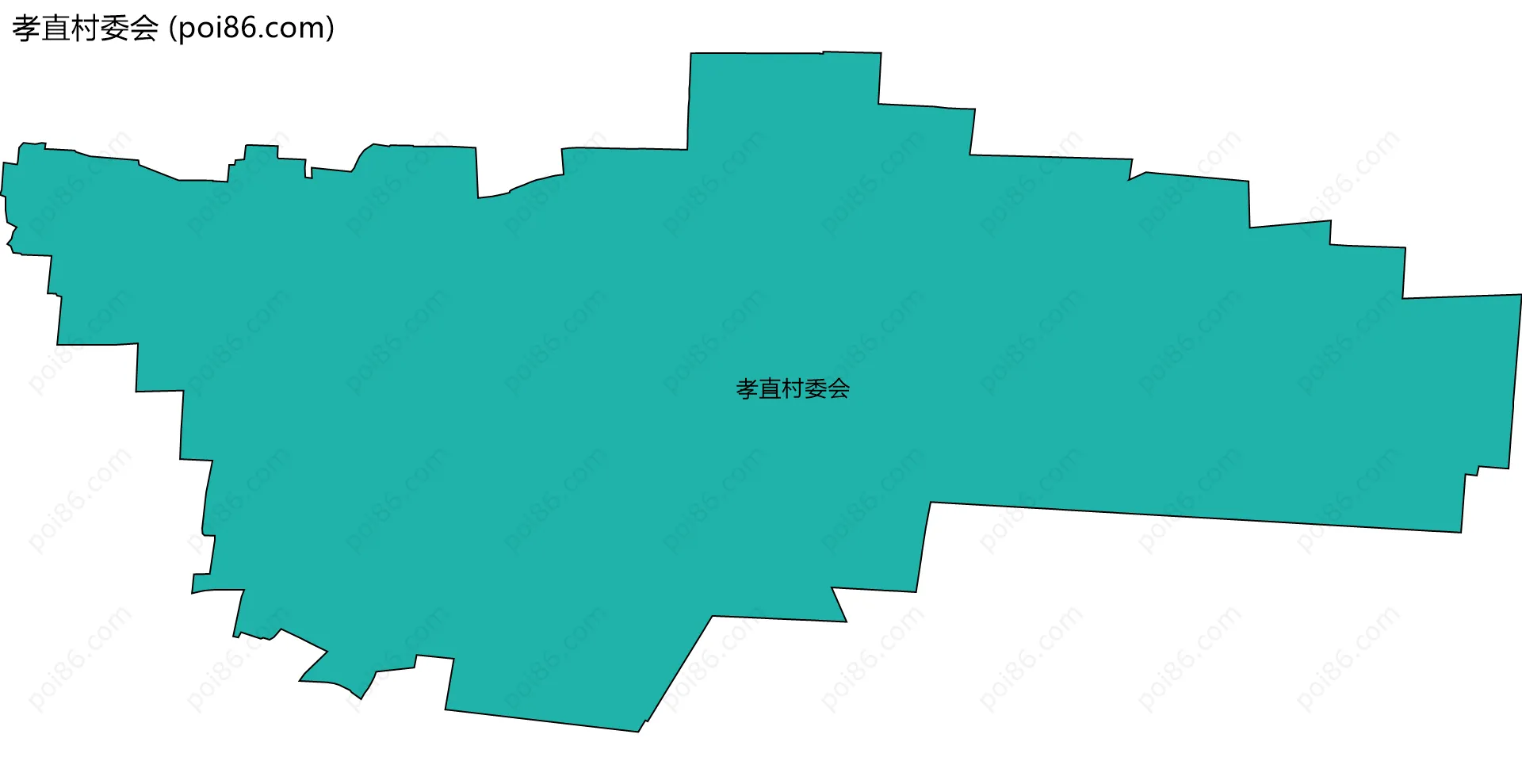 孝直村委会边界地图