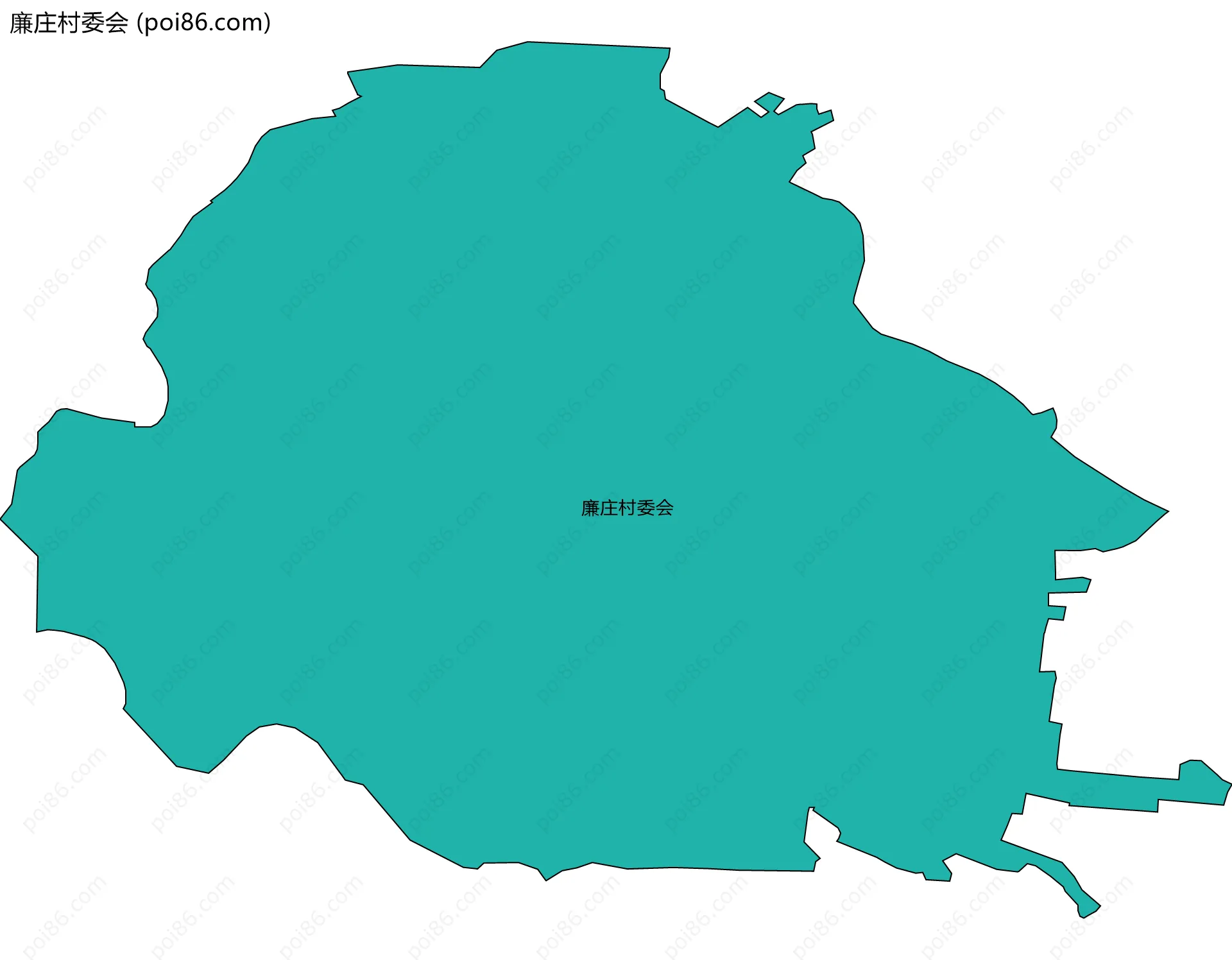 廉庄村委会边界地图