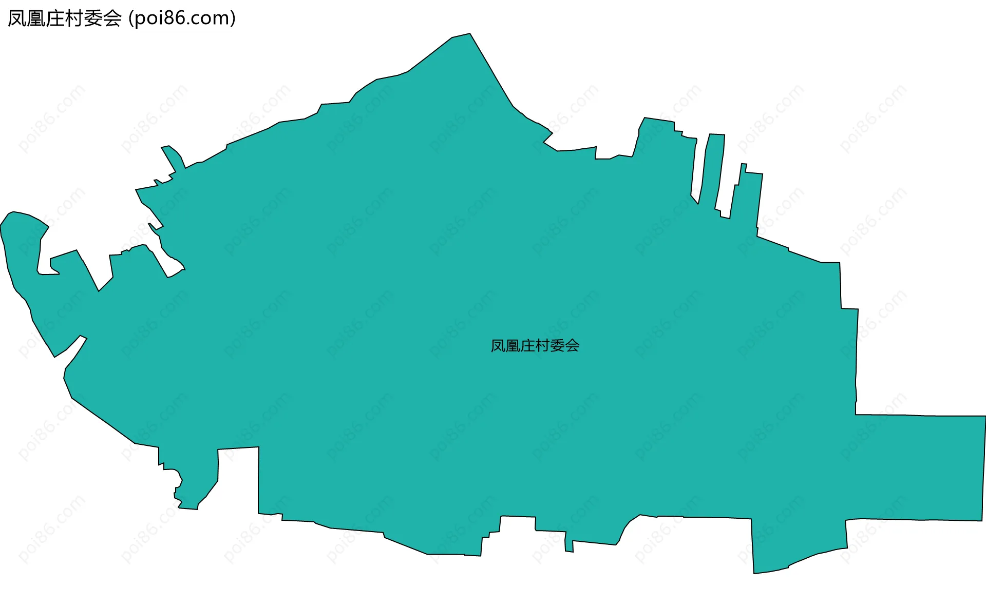 凤凰庄村委会边界地图