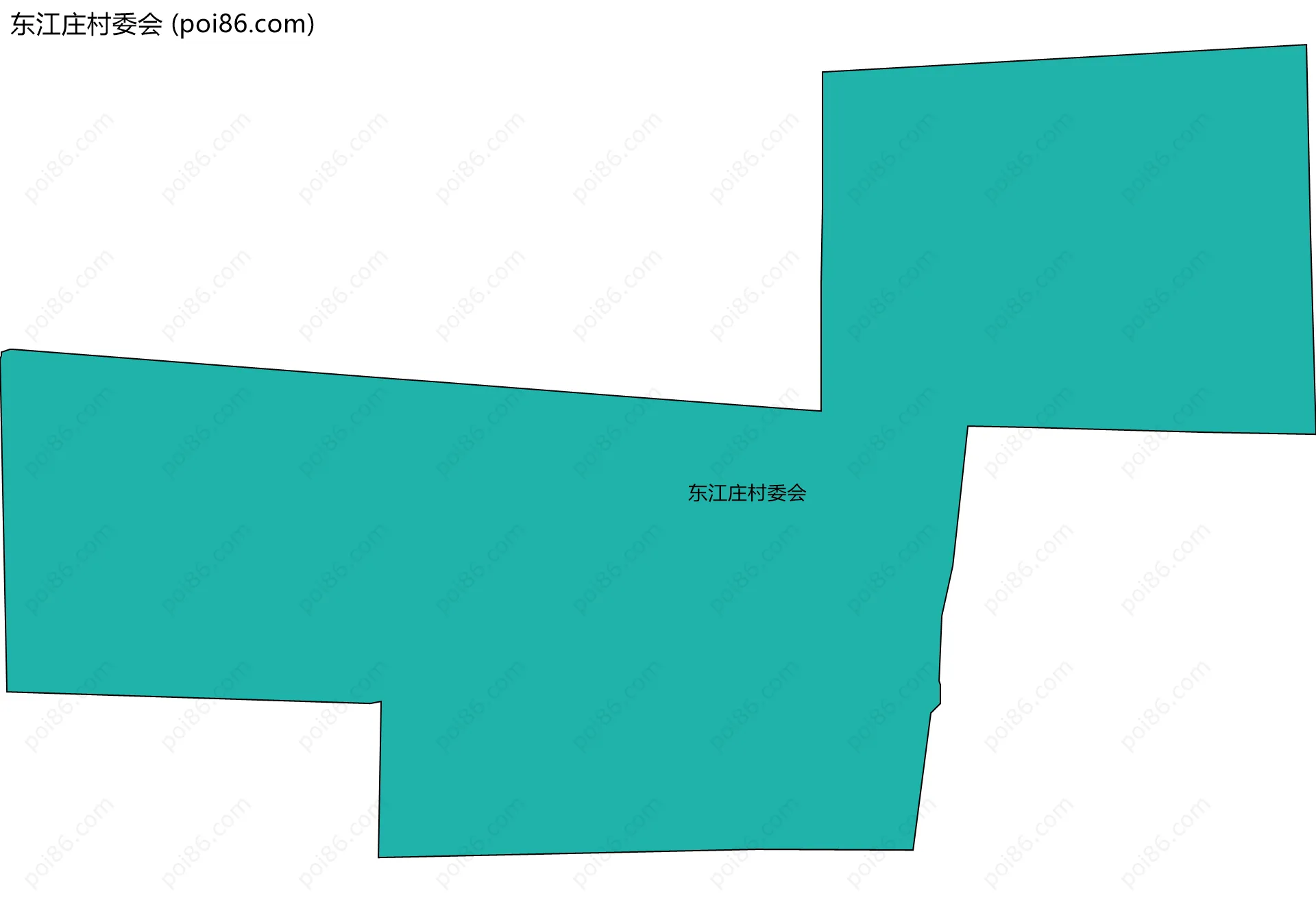东江庄村委会边界地图