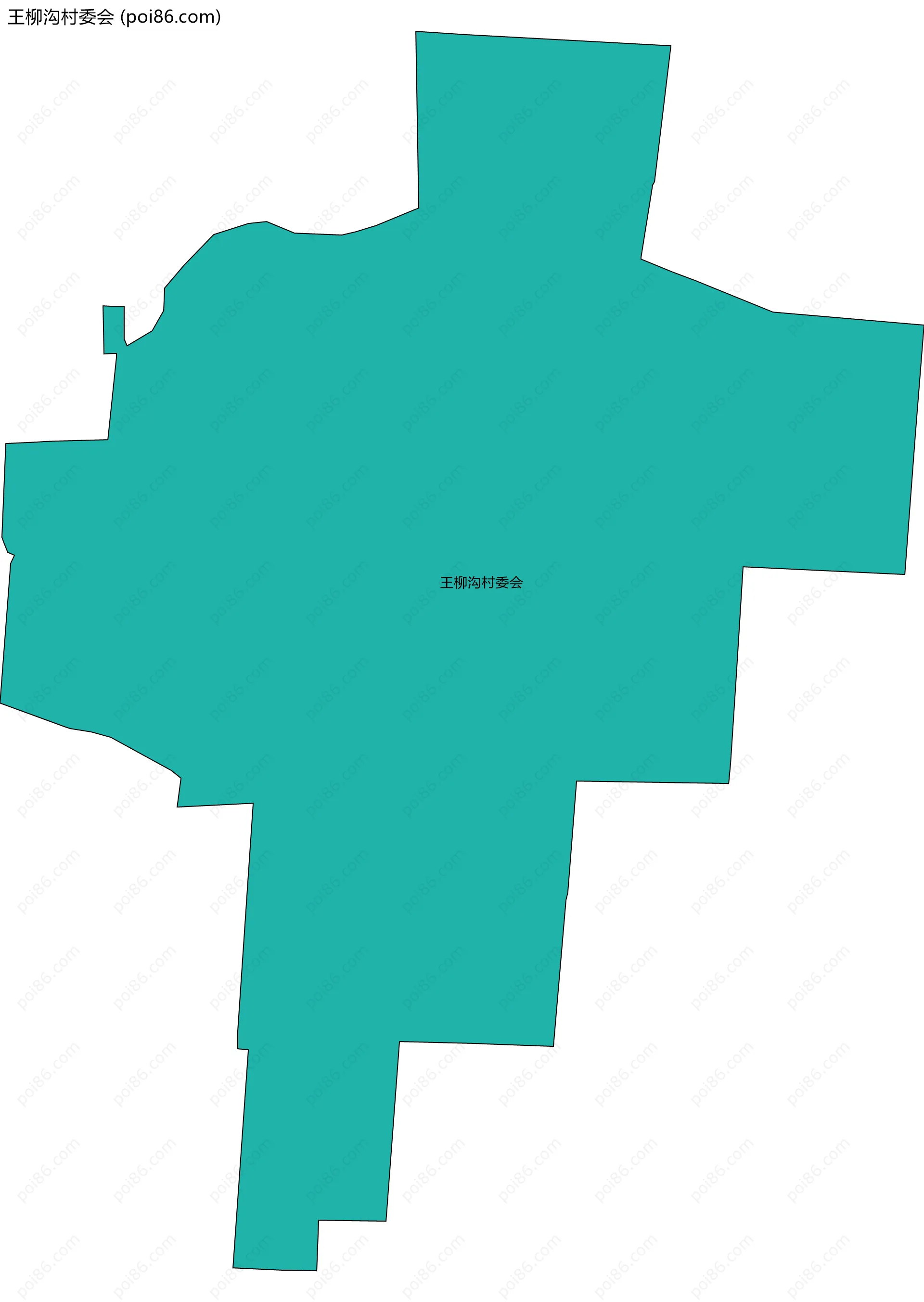 王柳沟村委会边界地图