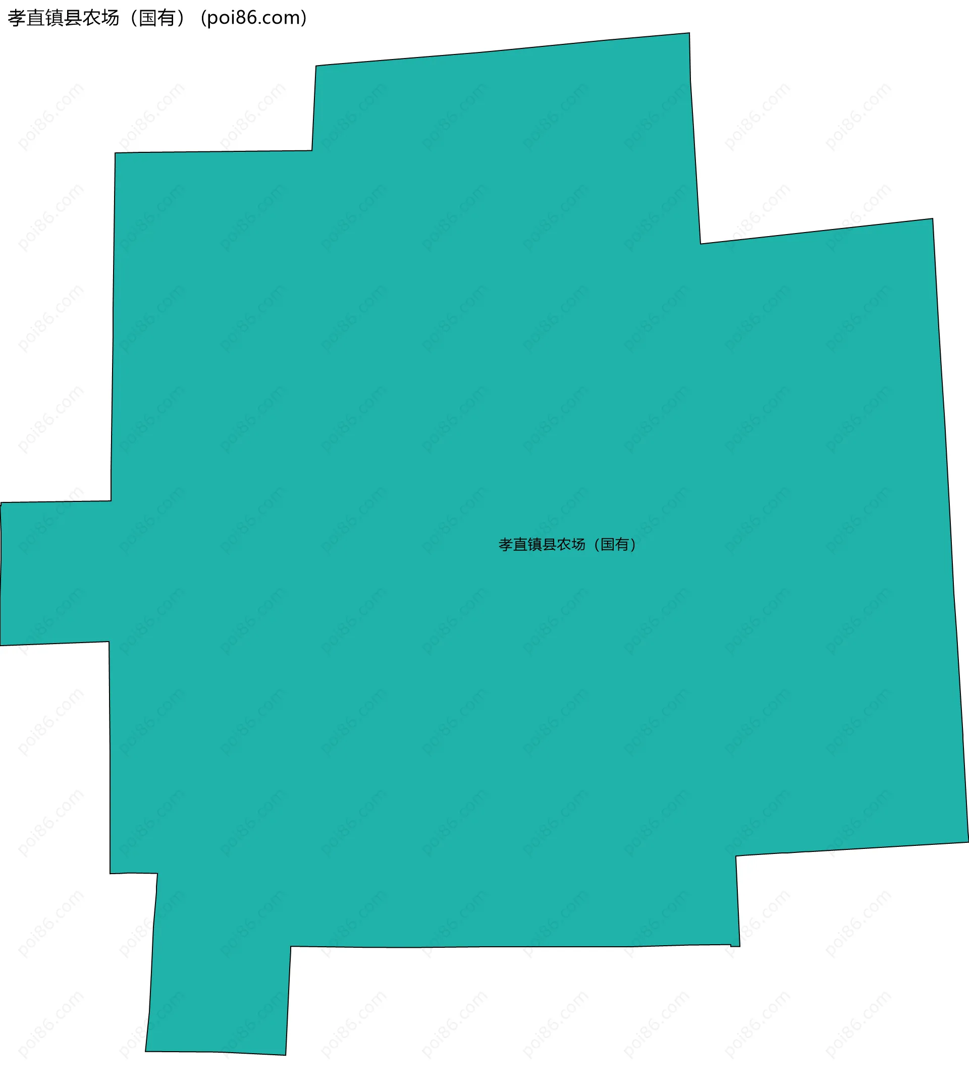 孝直镇县农场（国有）边界地图