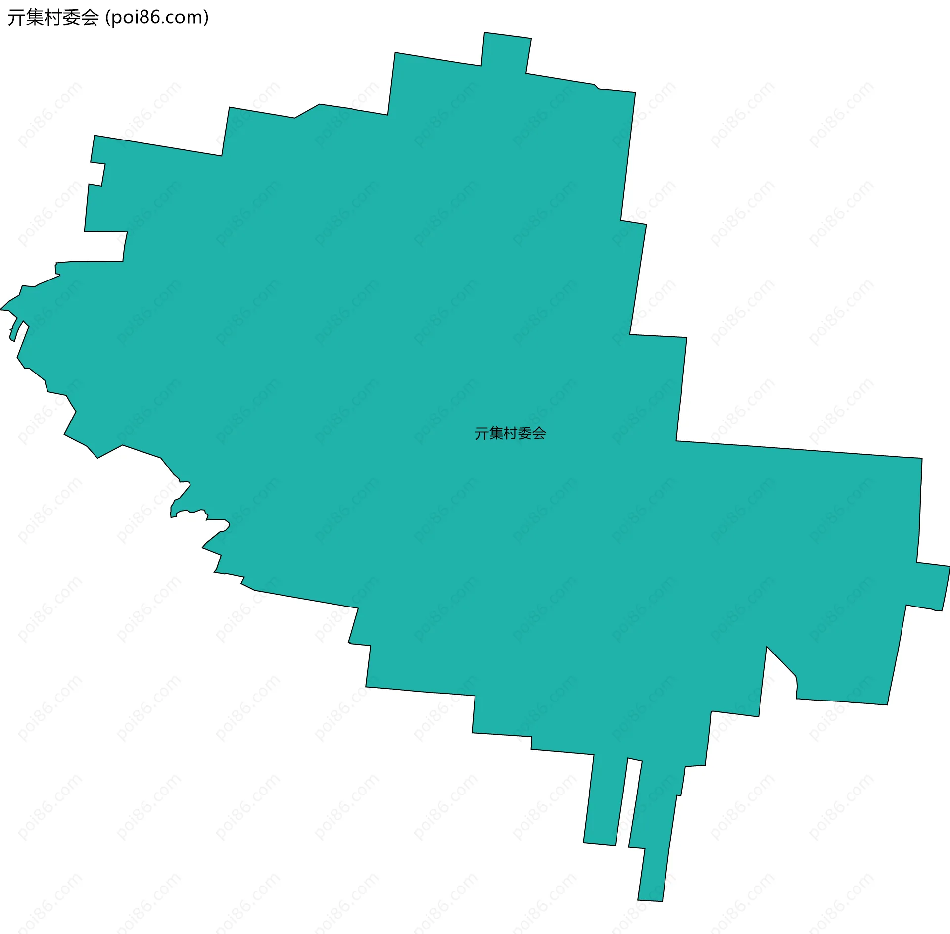 亓集村委会边界地图
