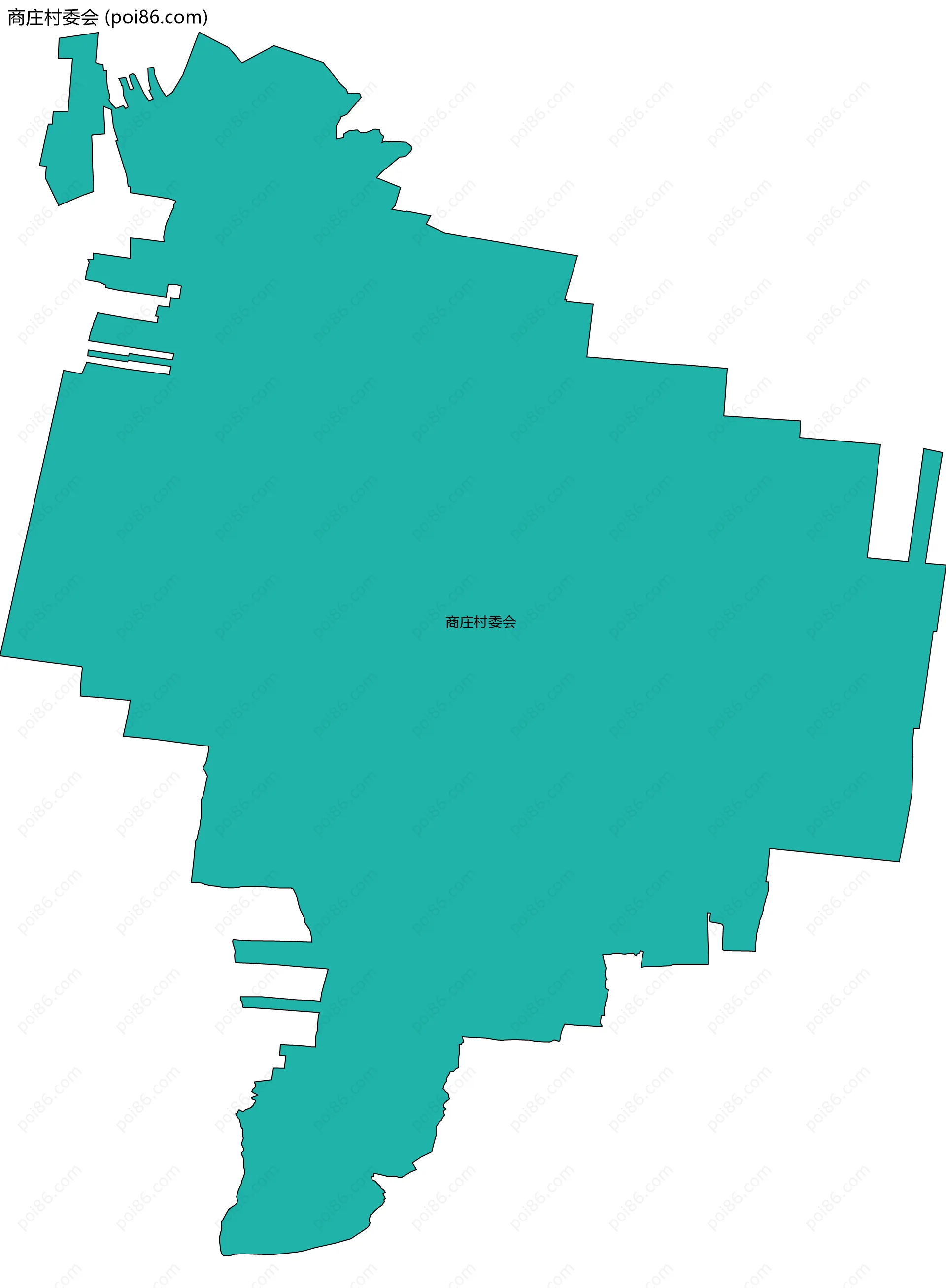 商庄村委会边界地图
