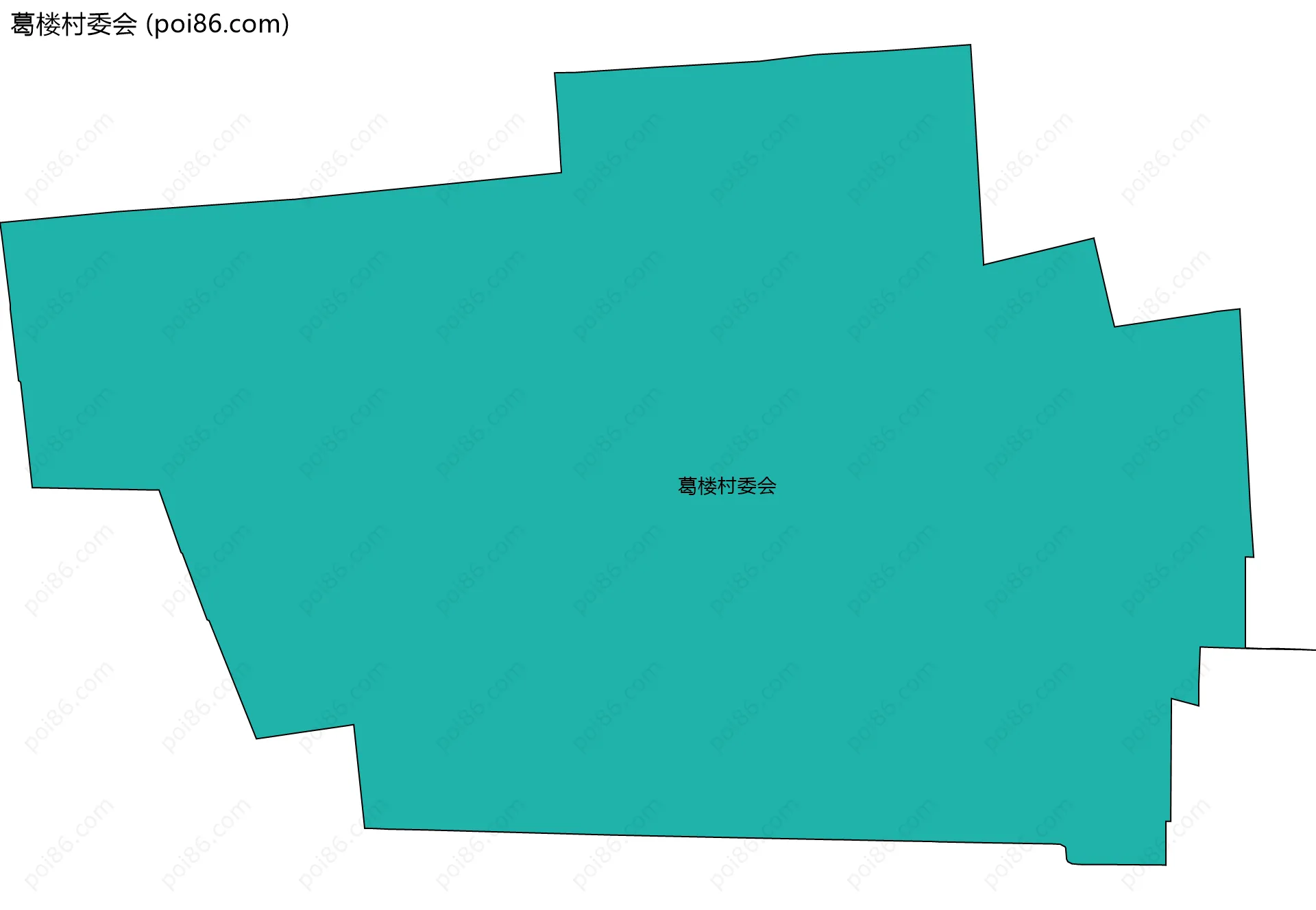 葛楼村委会边界地图