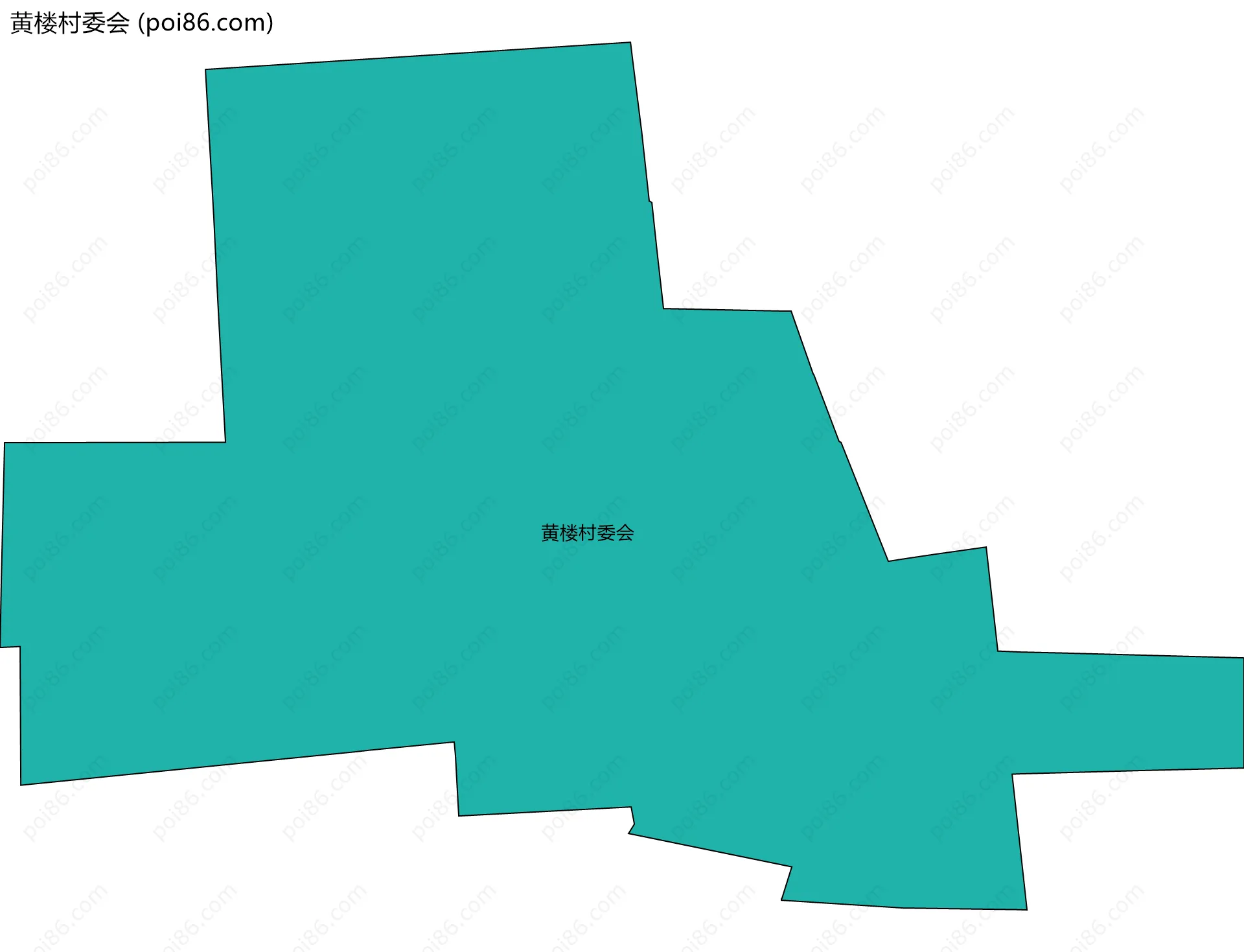 黄楼村委会边界地图
