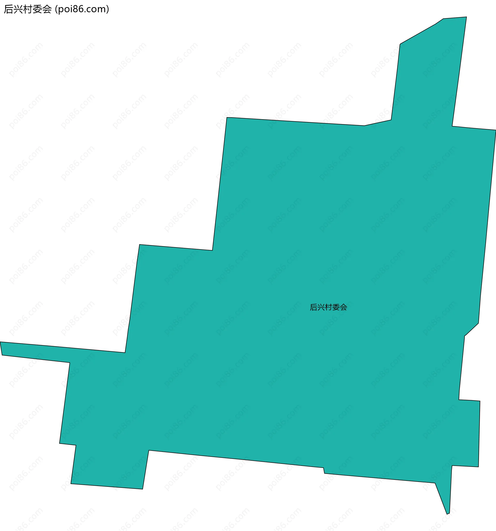 后兴村委会边界地图