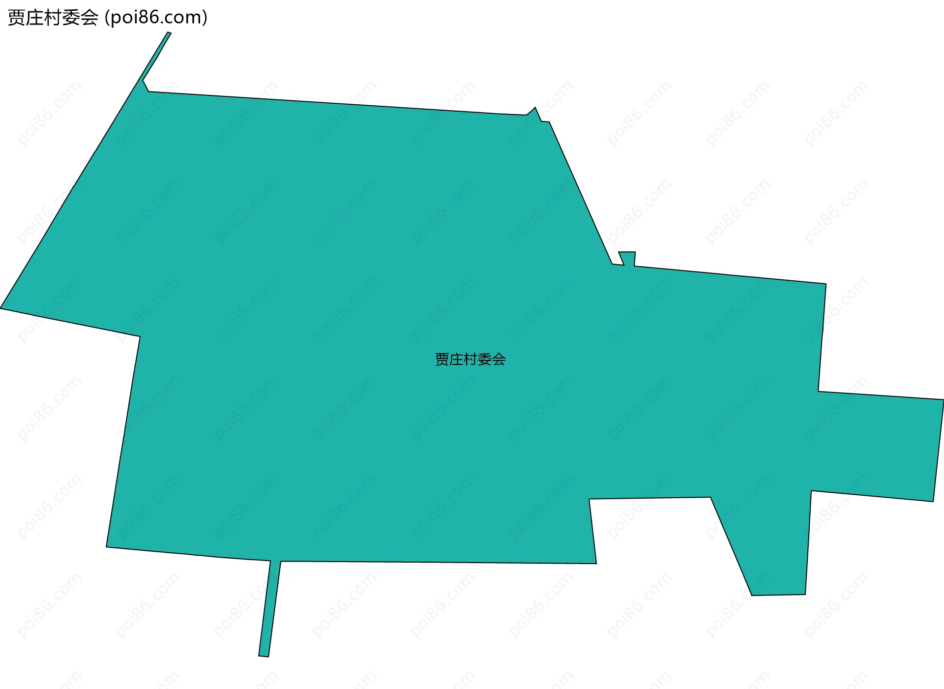 贾庄村委会边界地图