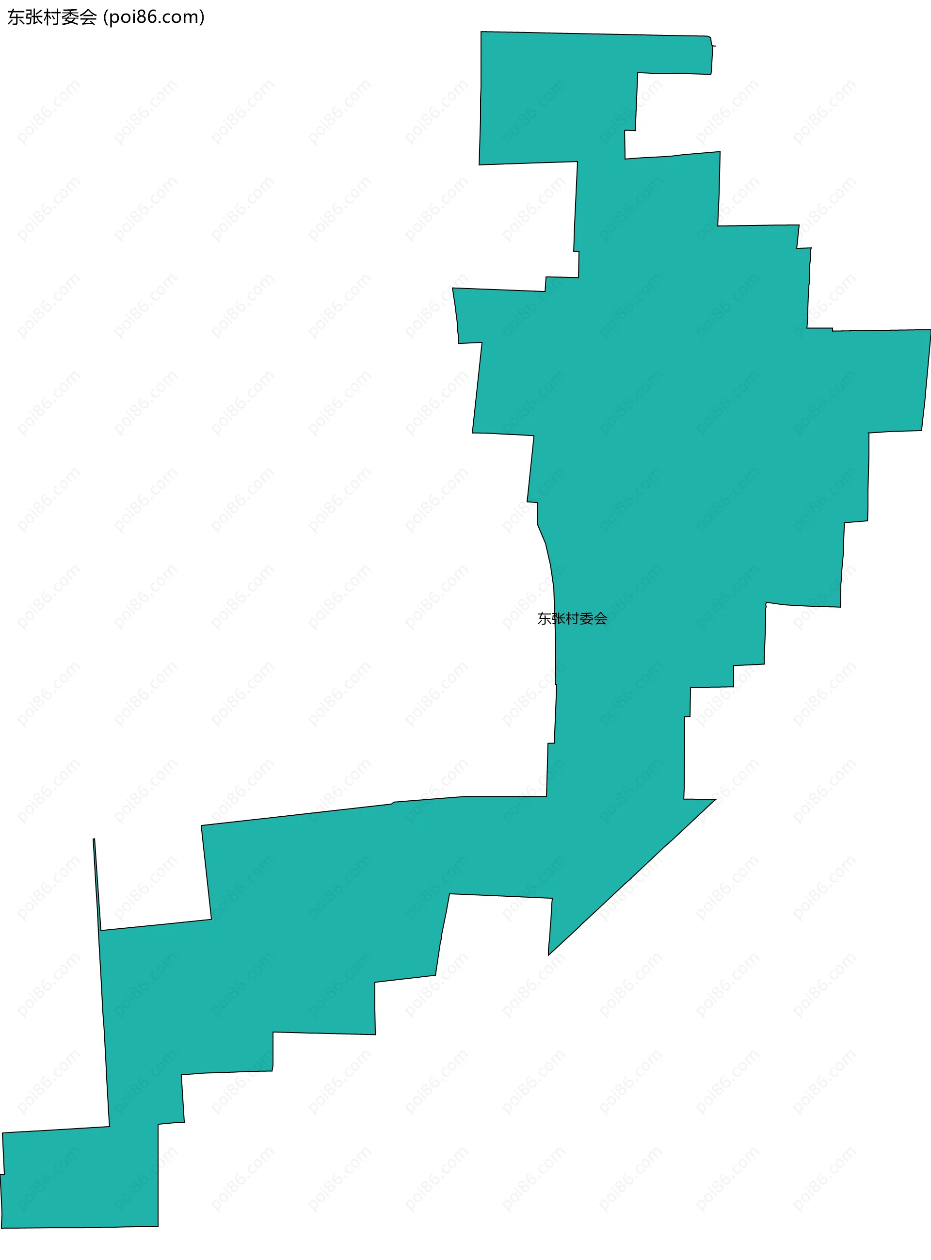 东张村委会边界地图