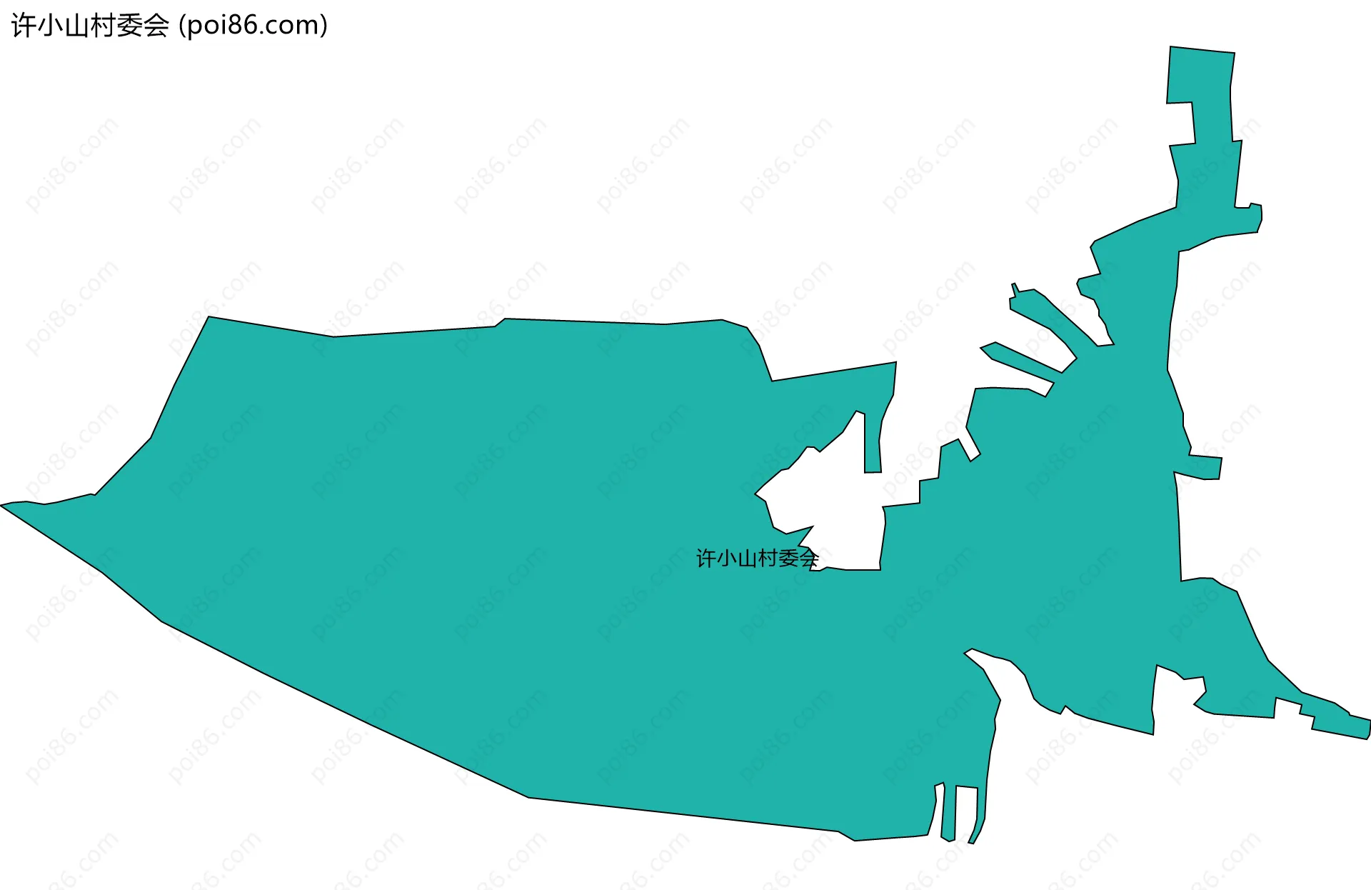 许小山村委会边界地图