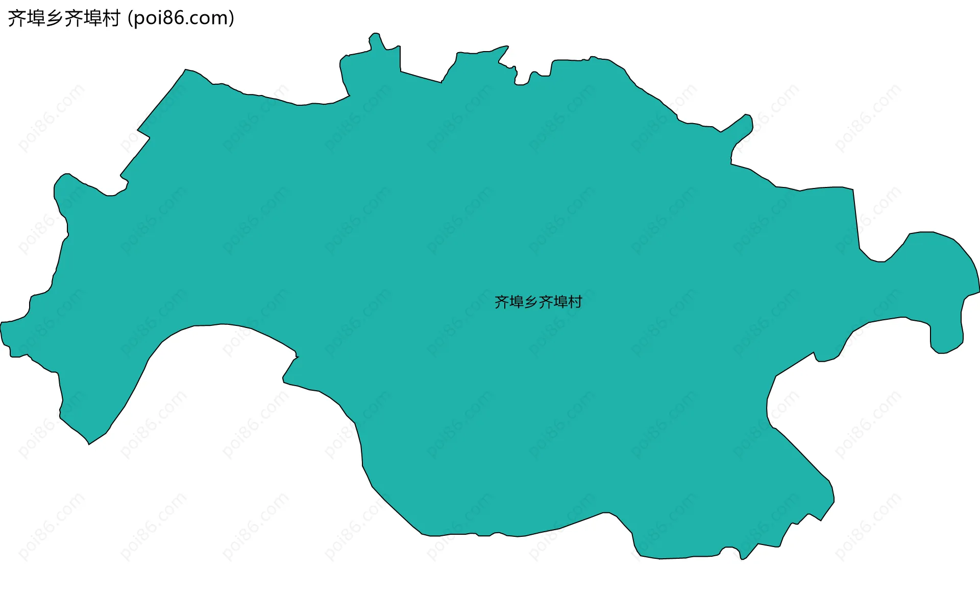 齐埠乡齐埠村边界地图