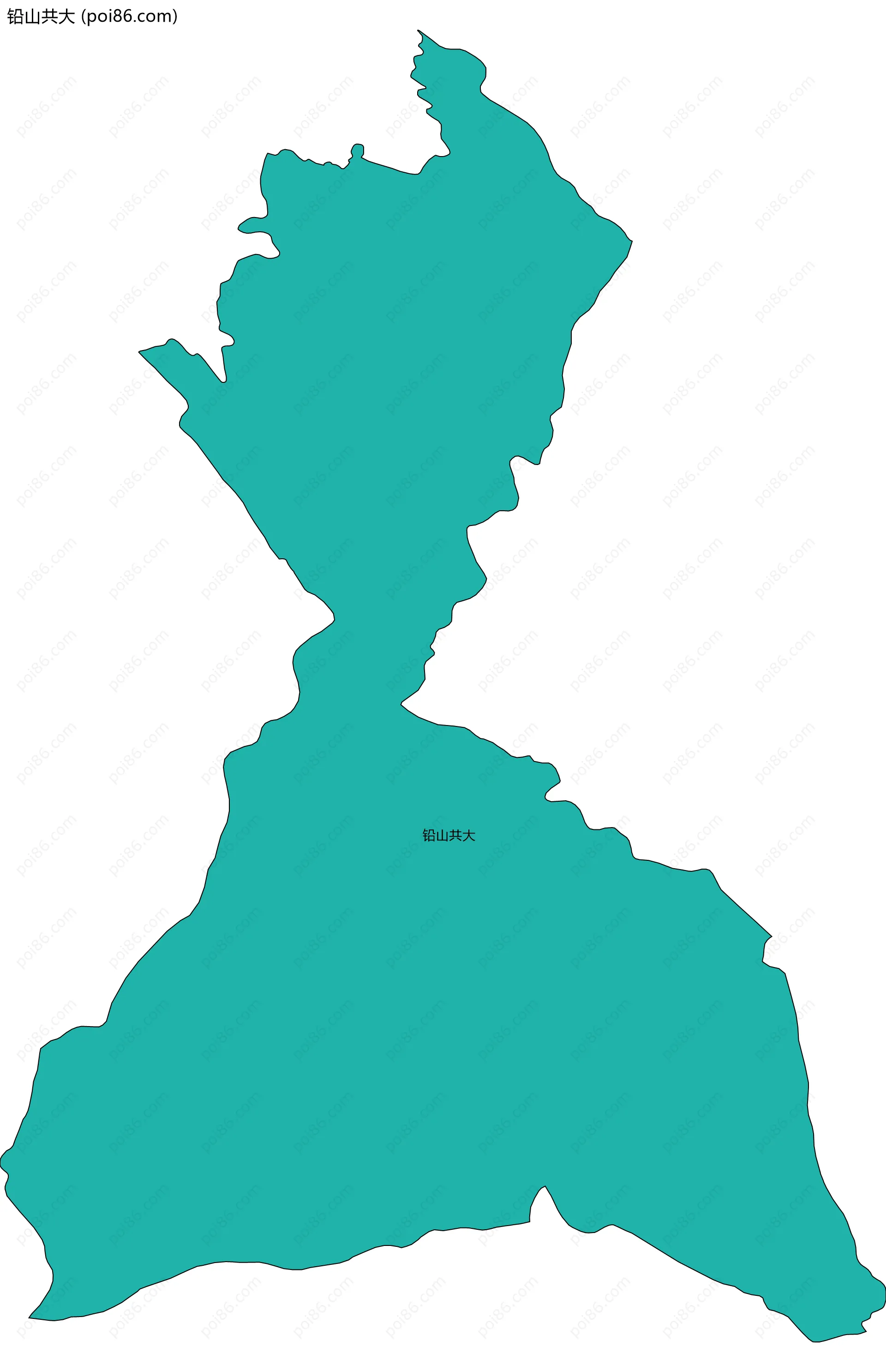 铅山共大边界地图