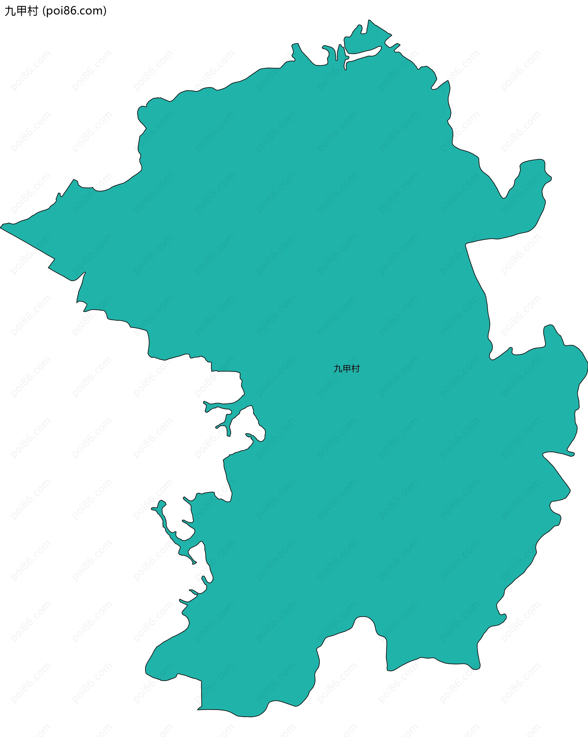 九甲村边界地图