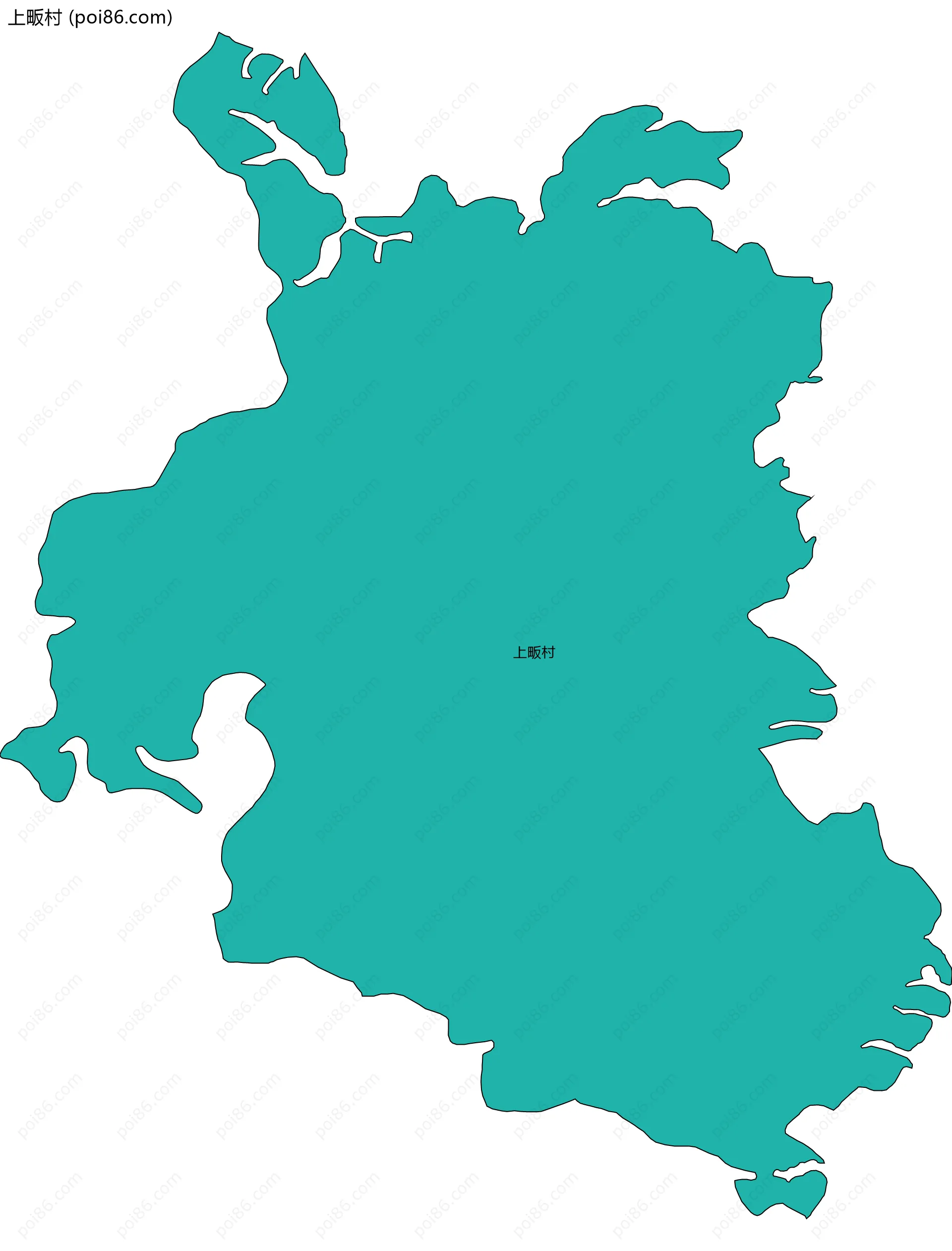 上畈村边界地图