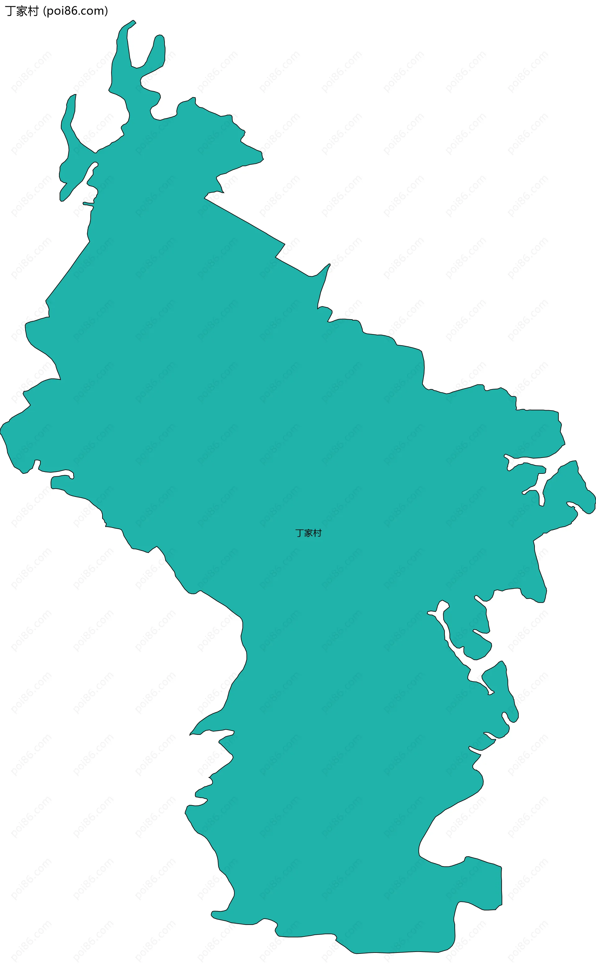 丁家村边界地图