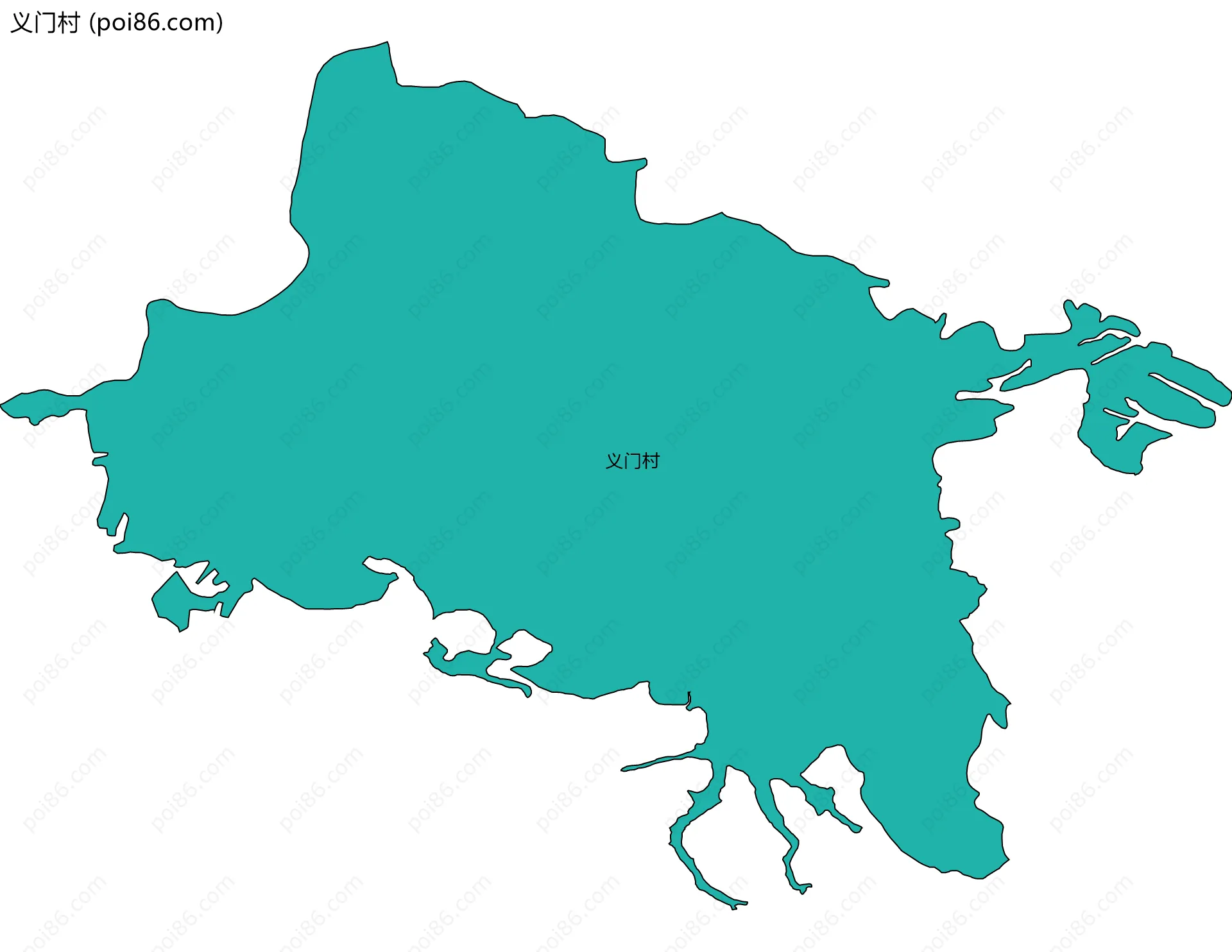 义门村边界地图