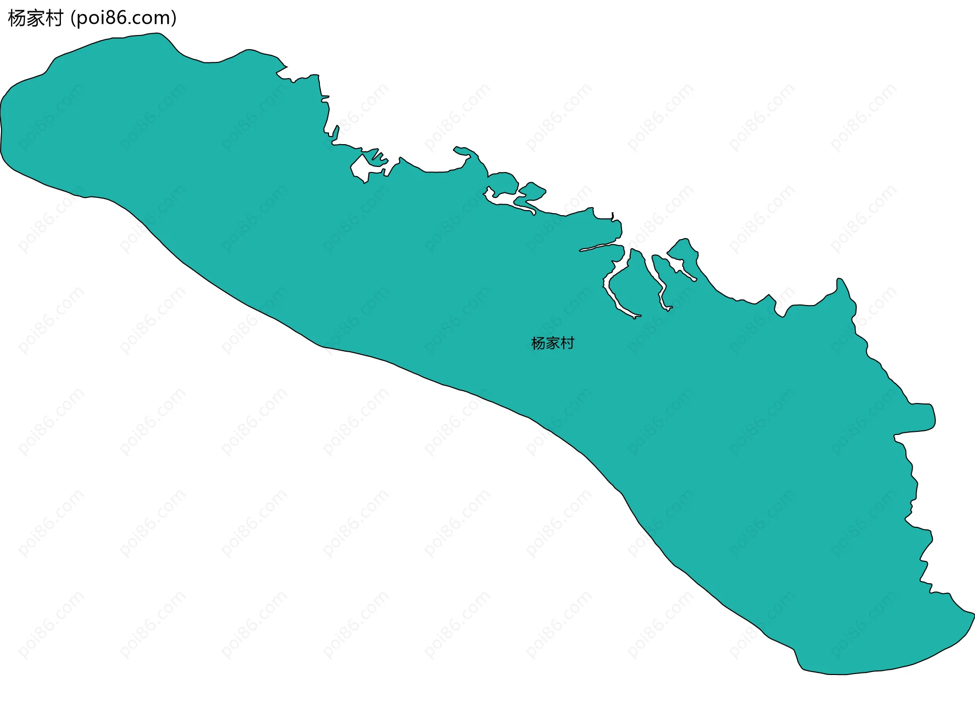 杨家村边界地图