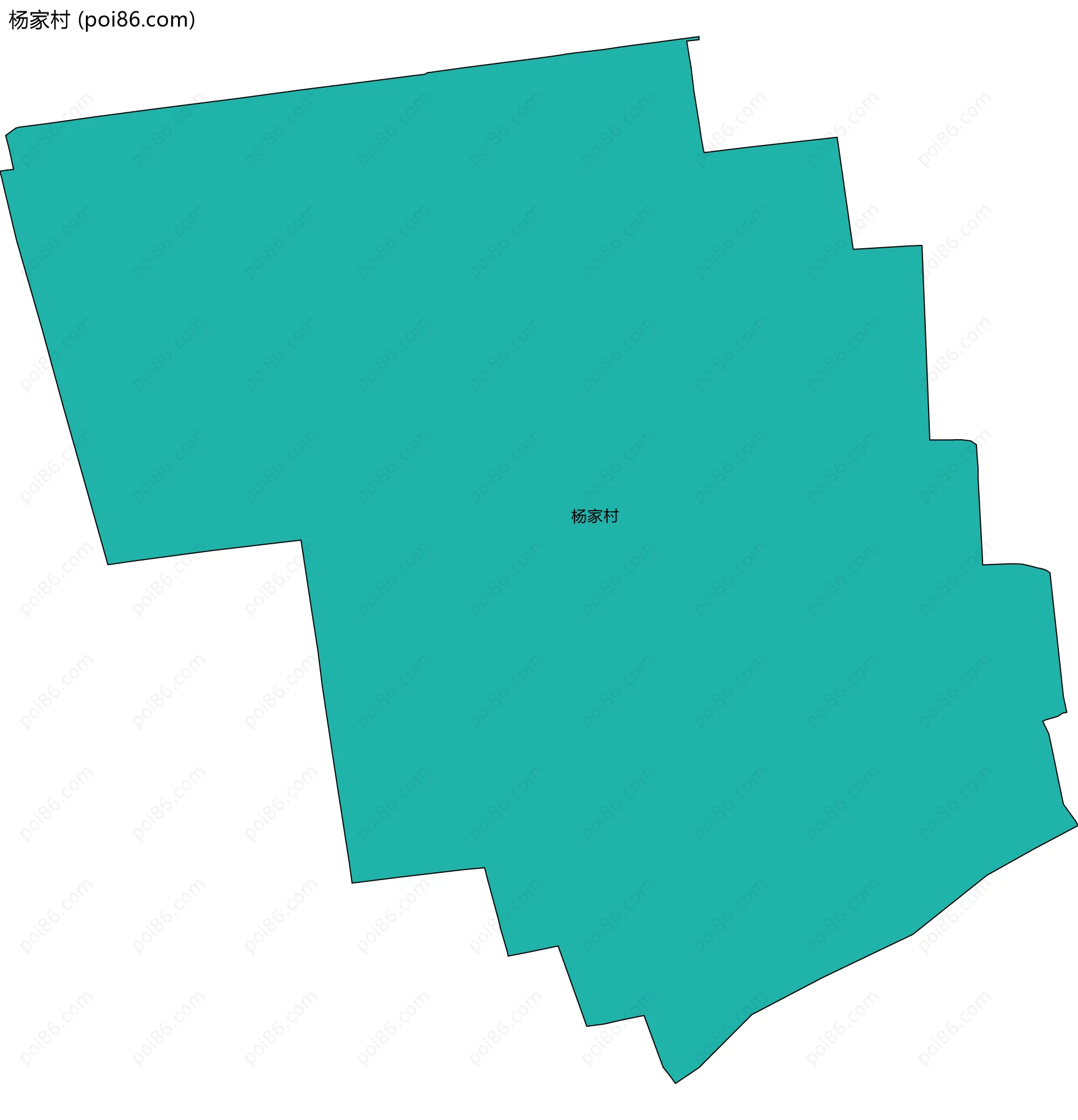 杨家村边界地图
