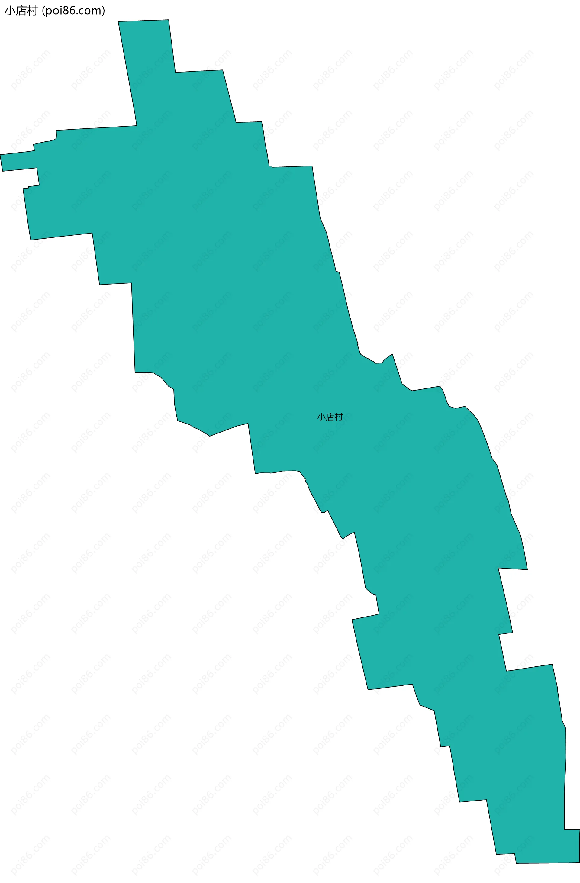 小店村边界地图