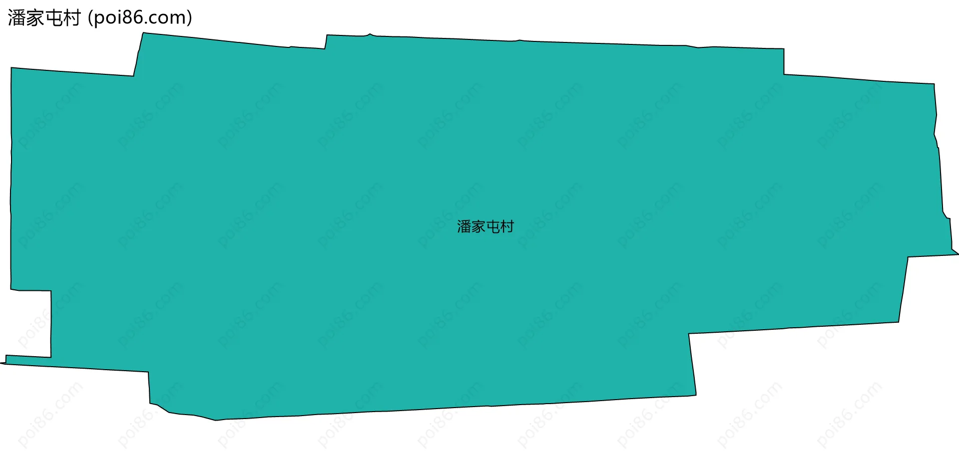 潘家屯村边界地图