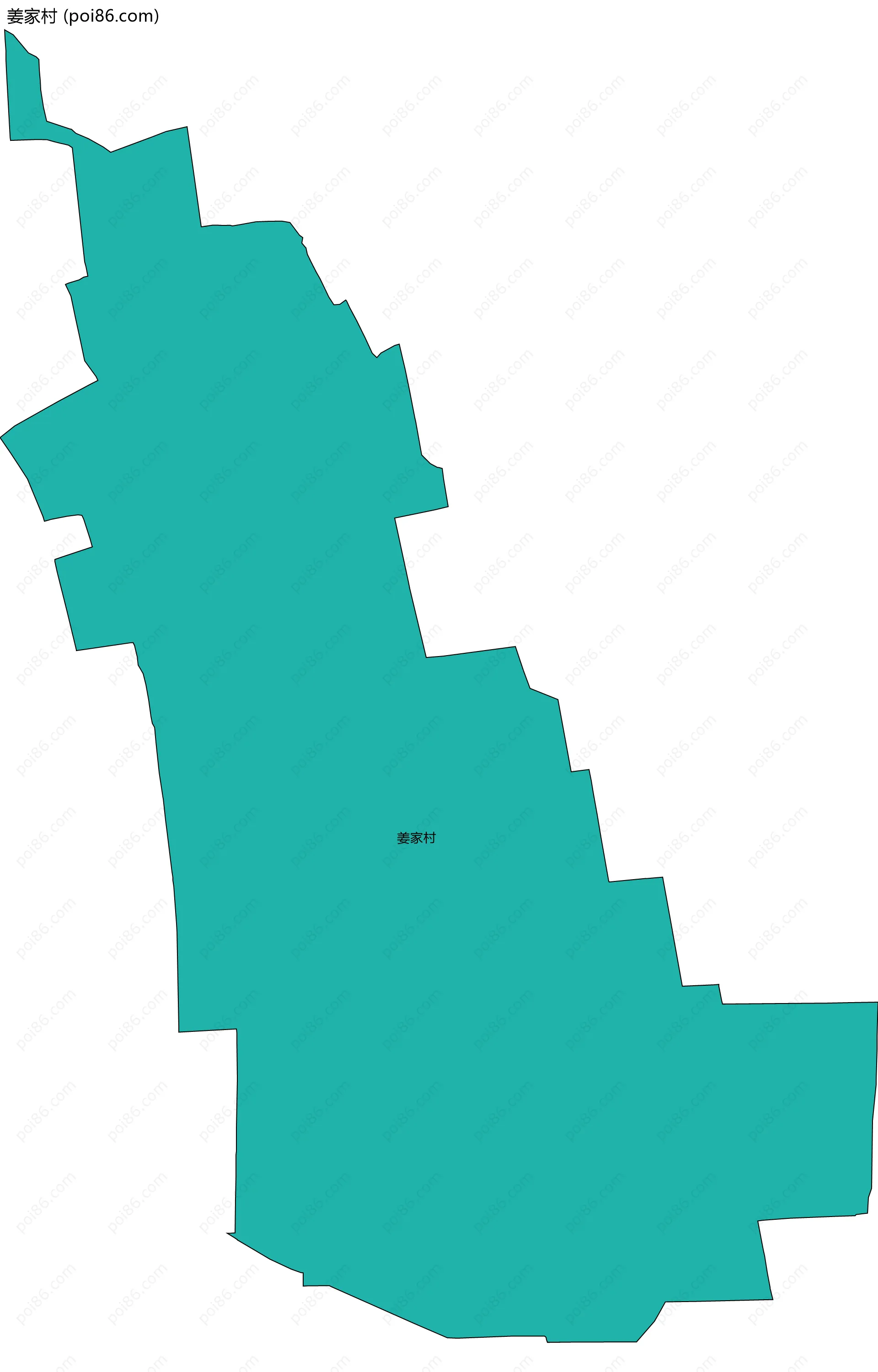 姜家村边界地图