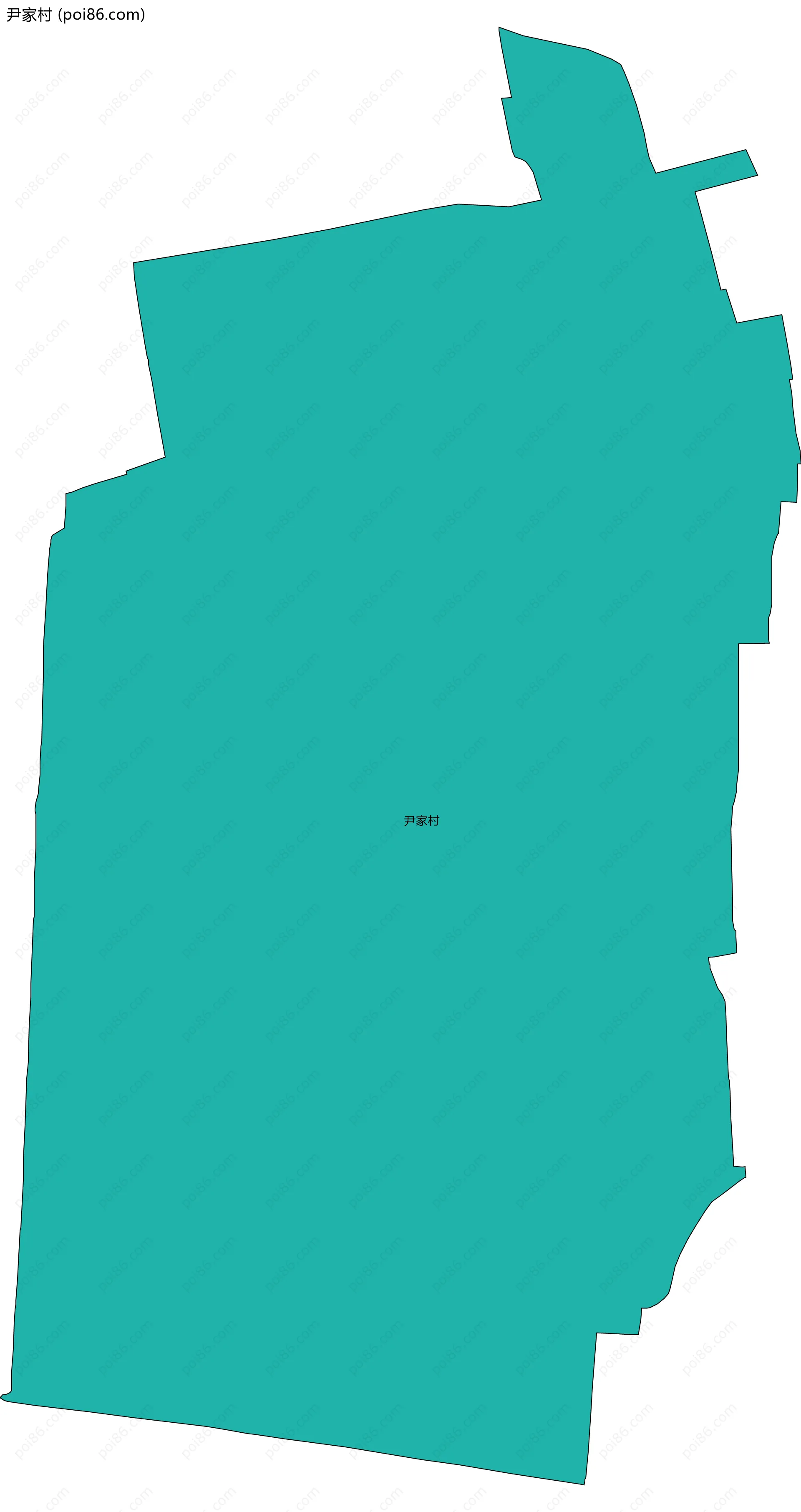 尹家村边界地图