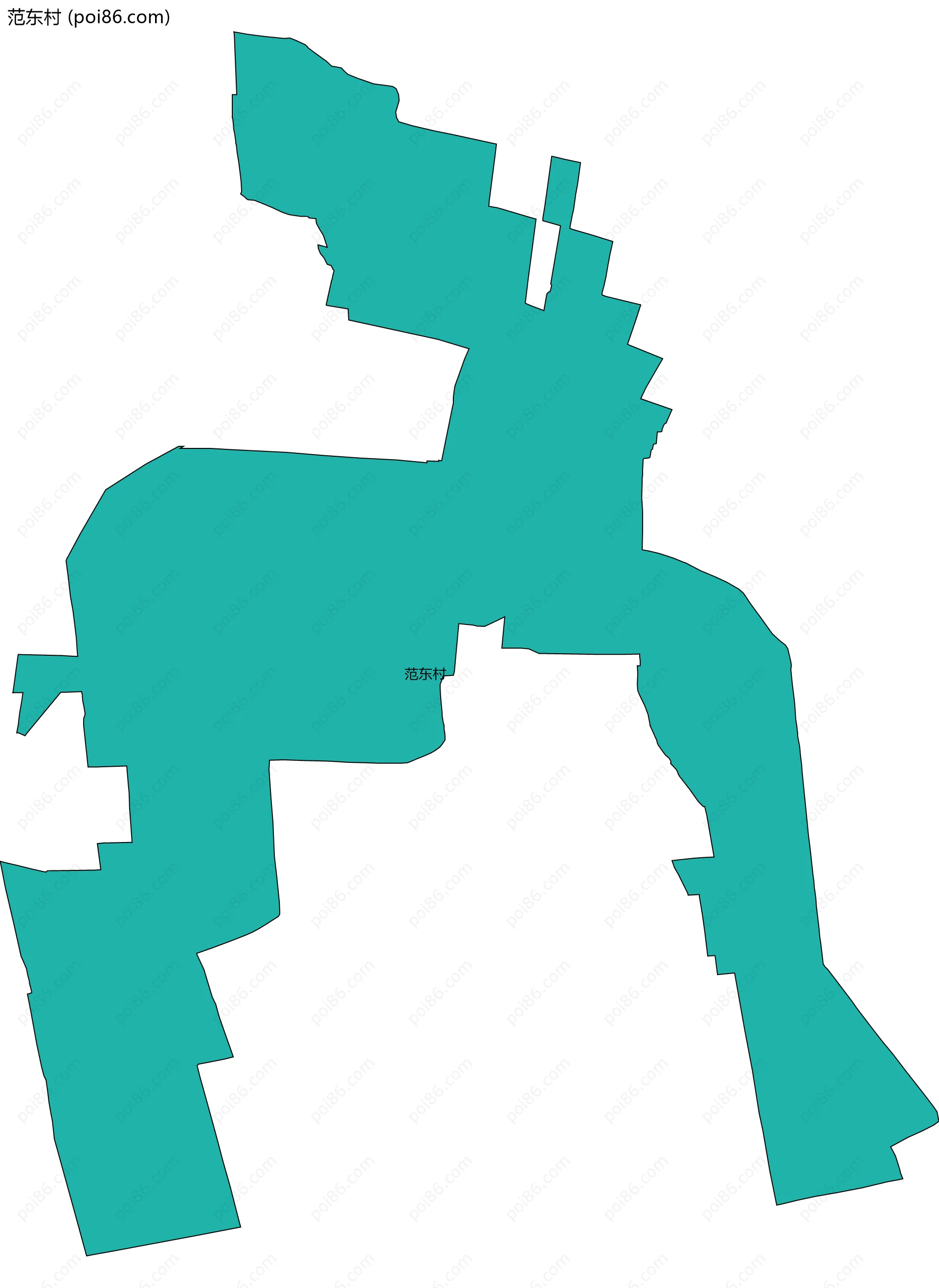 范东村边界地图