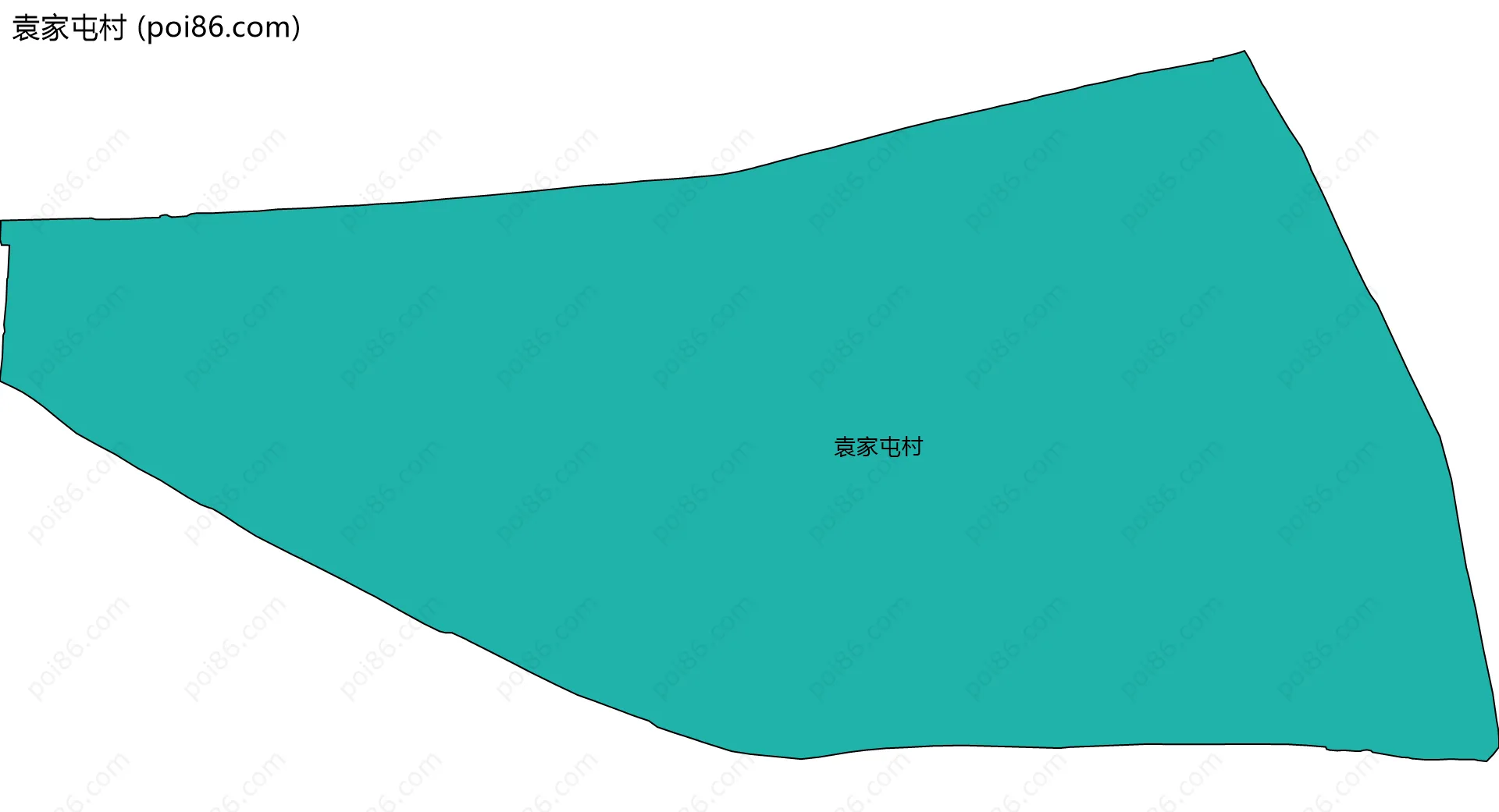 袁家屯村边界地图