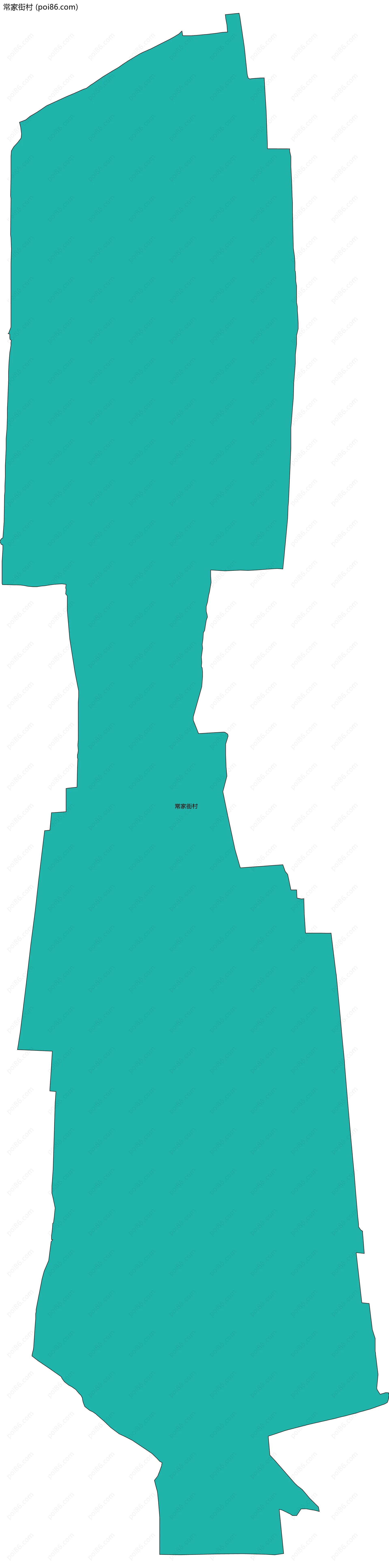 常家街村边界地图
