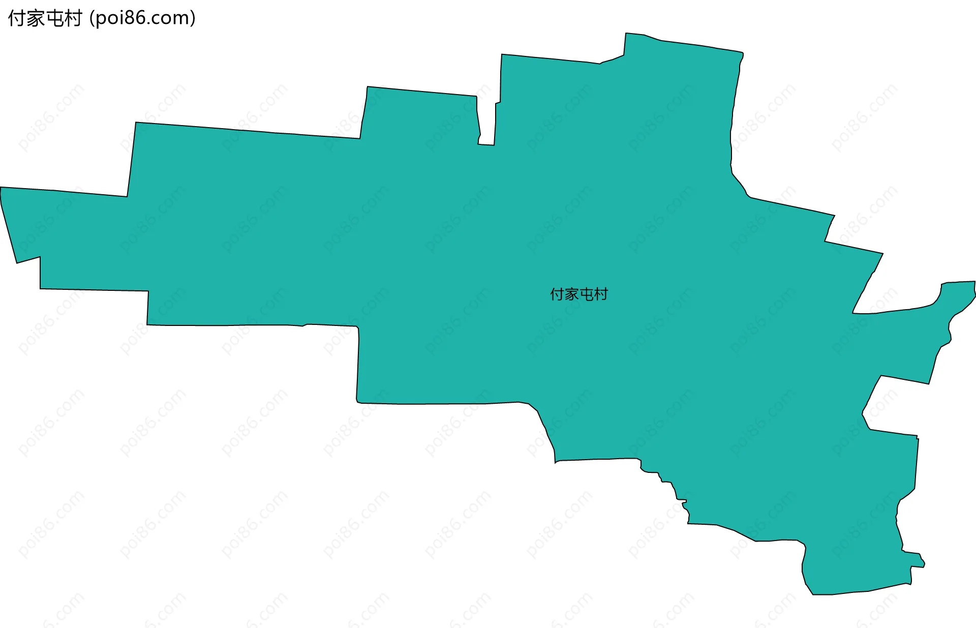 付家屯村边界地图