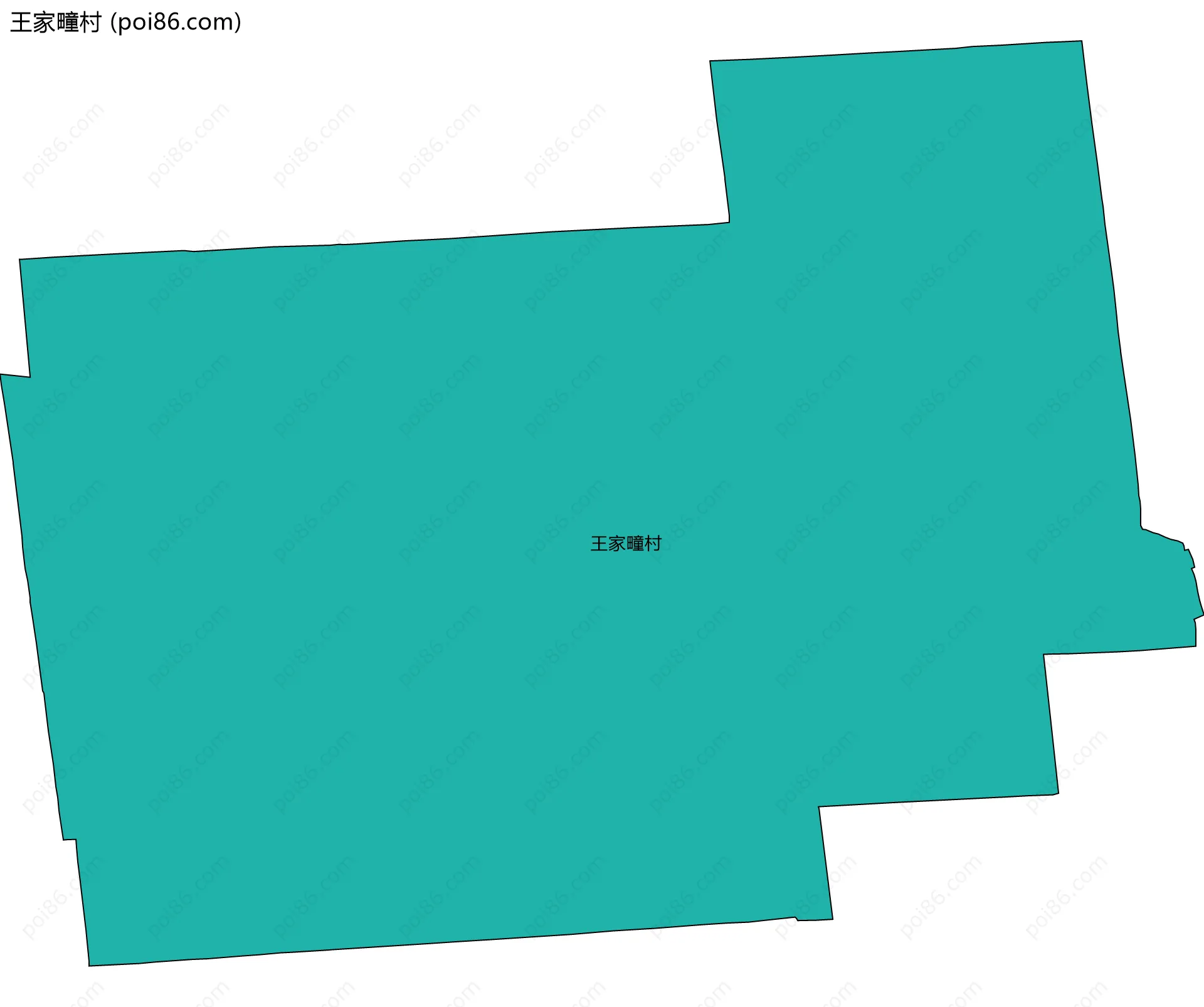 王家疃村边界地图
